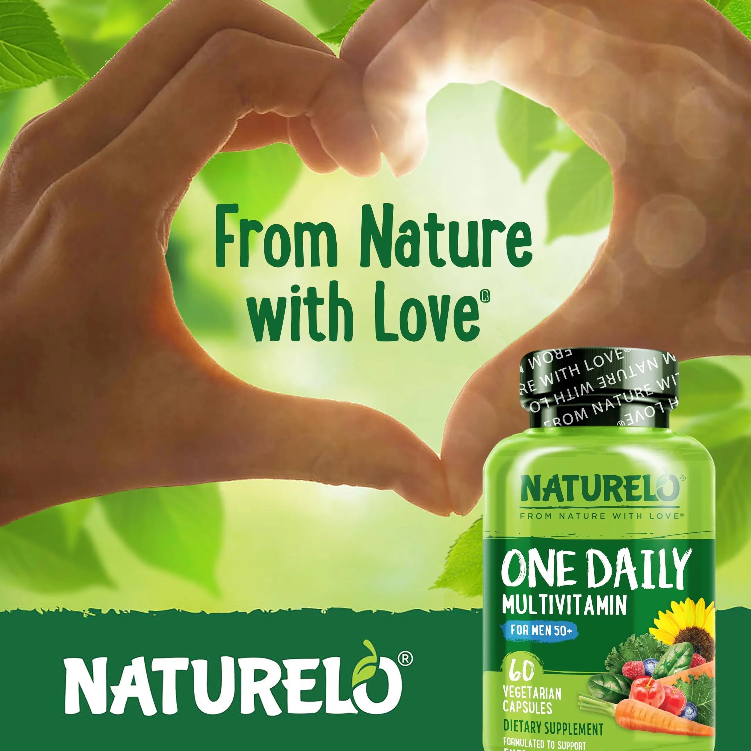 NATURELO Mens Multivitamins for Men 50+ - One Daily Multivitamin for Men with Vitamins, Minerals & Organic Whole Foods NATURELO Au supplements