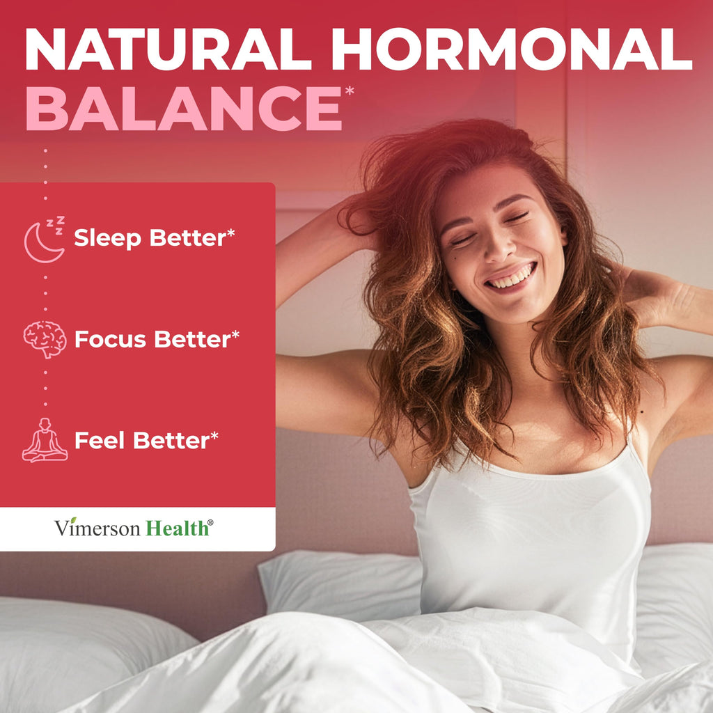 Hormone Harmony for Women with Black Cohosh, Dong Quai & Red Clover – Natural Hormone Balance for Women of All Ages – Supports PMS, Menopause & Mood – Women’s Hormone Balance Supplement – 60 Capsules Vimerson Health Au supplements
