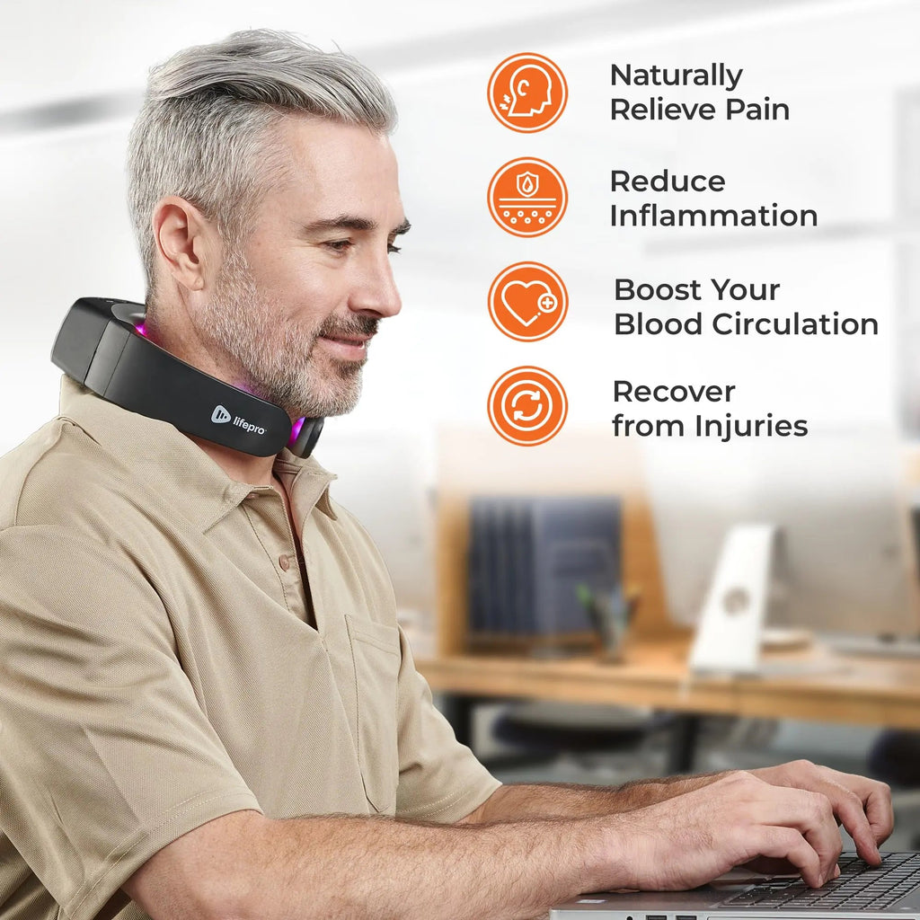 Lifepro Red Light Therapy for Neck - Compact & Rechargeable Red Light Therapy Device- On-The-Go LifePro Au supplements