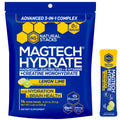 NATURAL STACKS Magtech Magnesium Hydrate + Creatine - Sugar Free Electrolyte Drink - Magtein Magnesium L-Threonate, Glycinate & Taurate - Supports Hydration & Cellular Energy - 14 Hydration Packets NATURAL STACKS Au supplements