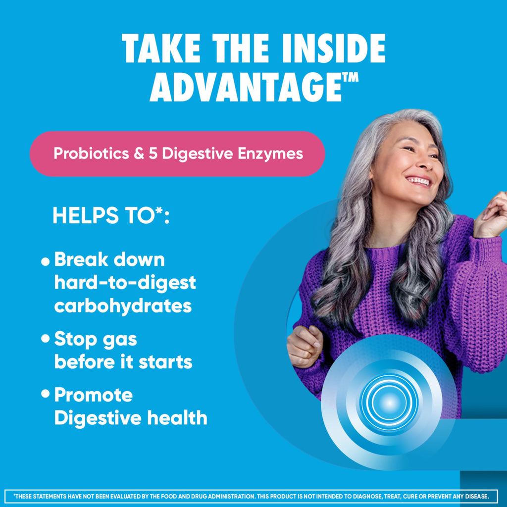 Digestive Enzyme and Probiotic Capsule- Digestive Advantage 32 Capsules, Survives 100x Better than regular 50 billion CFU, Breaks down food, helps prevent gas Digestive Advantage Au supplements