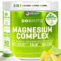 GoBiotix Magnesium Glycinate Powder – Cortisol Supplements for Women and Men – High Absorption Magnesium Complex Calm Supplement with Citrate, Malate – Sugar Free – 420 mg, 60 Servings - Lemon Lime GOBIOTIX Au supplements