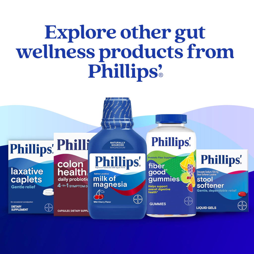 Phillips' Colon Health Daily Probiotic Capsules, 4-in-1 Symptom Defense to help defend against Occasional Gas, Bloating, Constipation, and Diarrhea, Daily Supplement, 60 Count Phillips' Au supplements