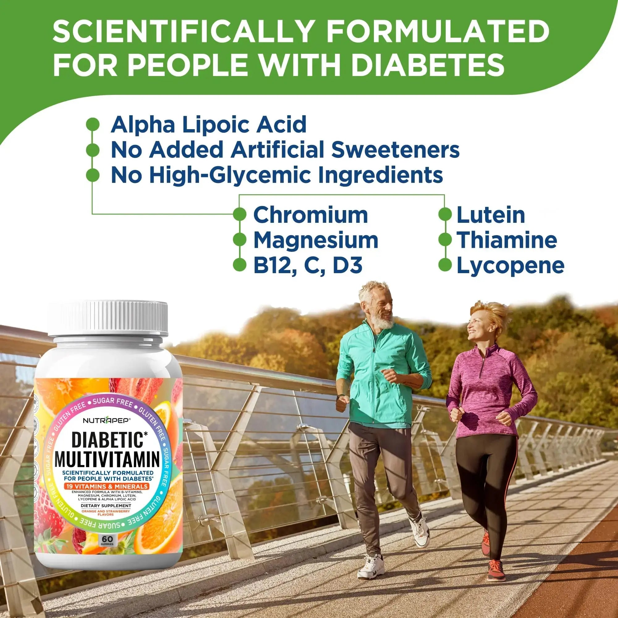 NutraPep Premium Multivitamin Chewable Gummies for Women & Men - Sugar-Free & Gluten Free Supplement Vitamins NutraPep Au supplements
