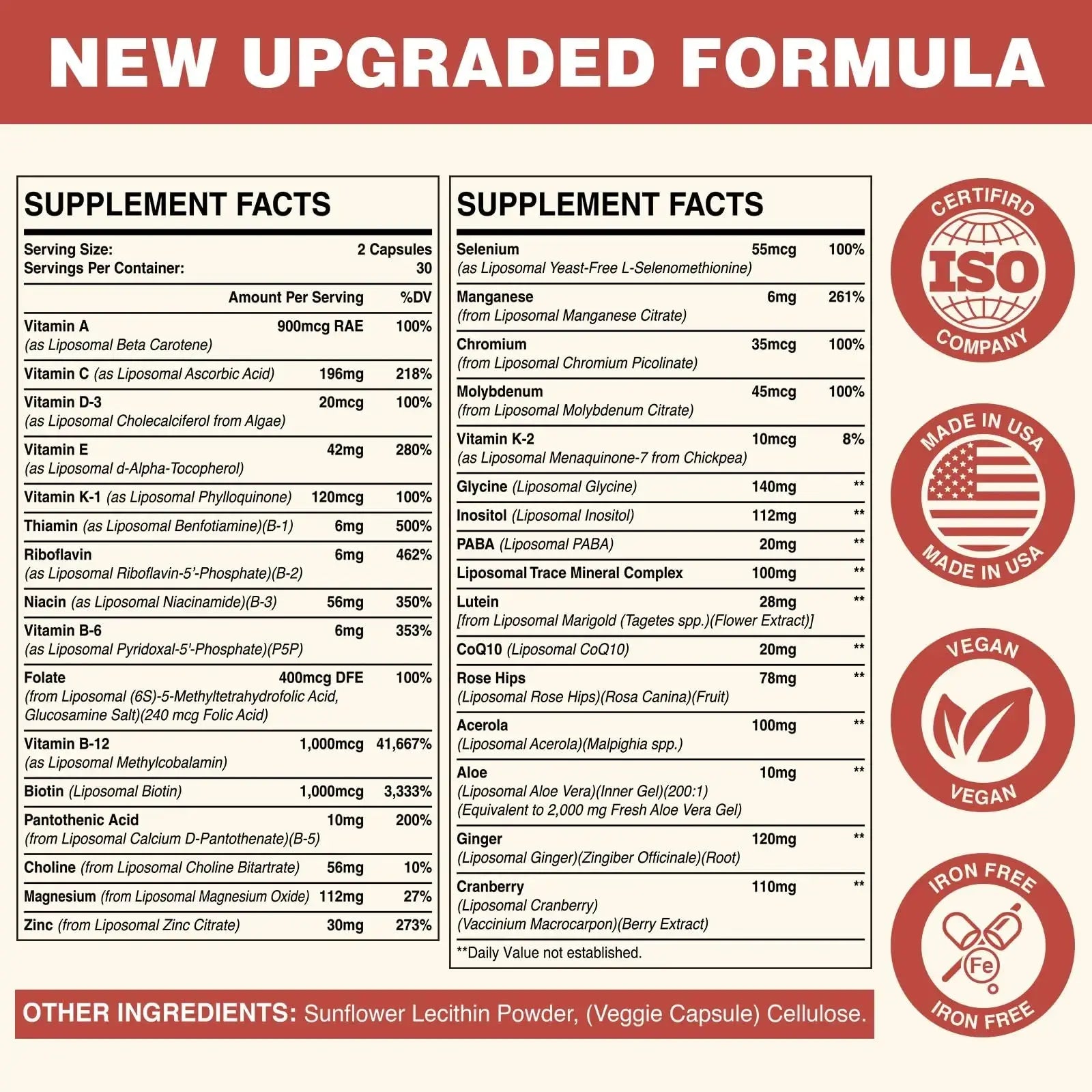 Sambugra Liposomal Multivitamin for Women 50+ - Women Daily Multivitamin with 32 Ingredients, CoQ10, Vitamins C, B, D, E Sambugra Au supplements