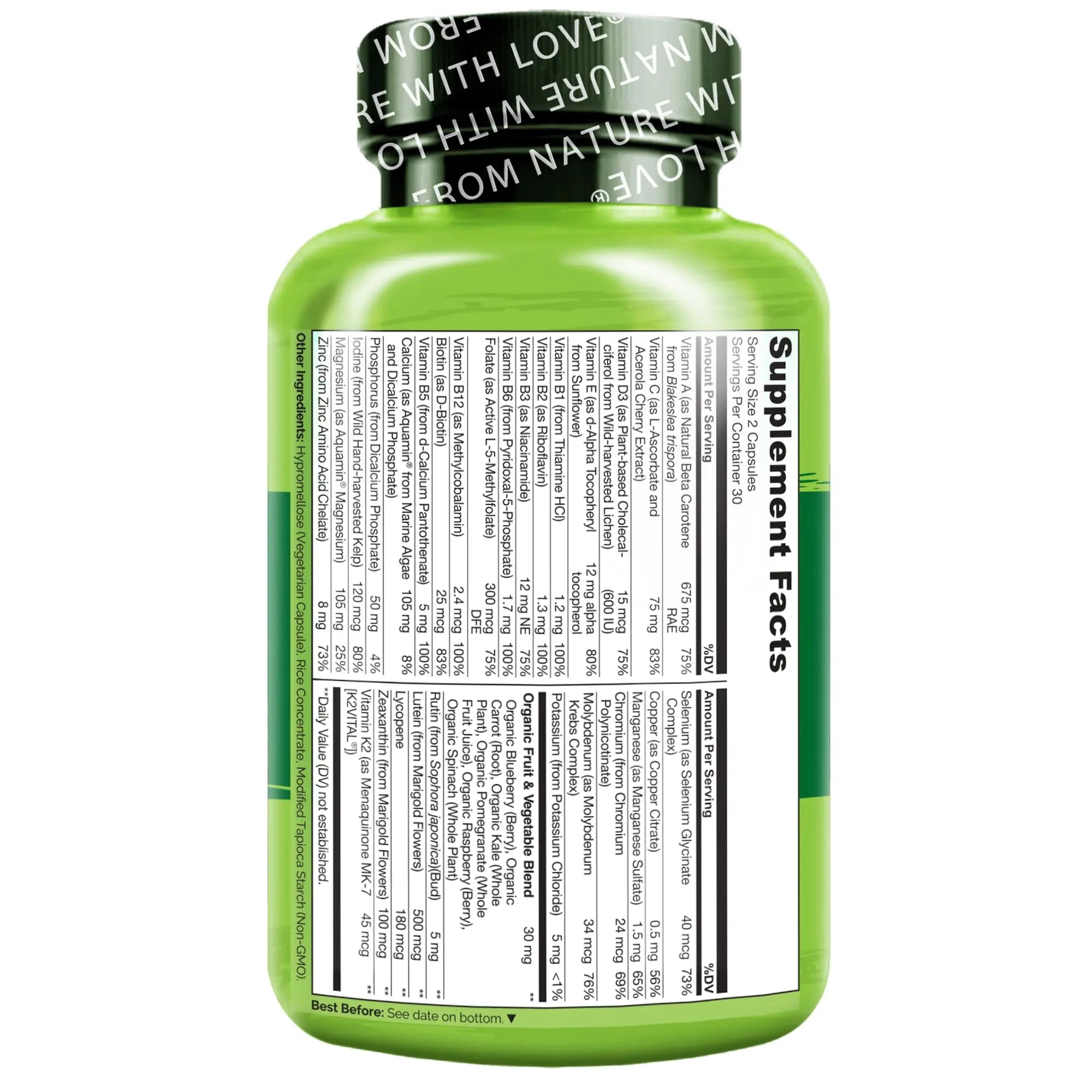 NATURELO Teen Multivitamin - Whole Food Multivitamin for Teenage Boys - Minerals Supplement for Active Kids NATURELO Au supplements