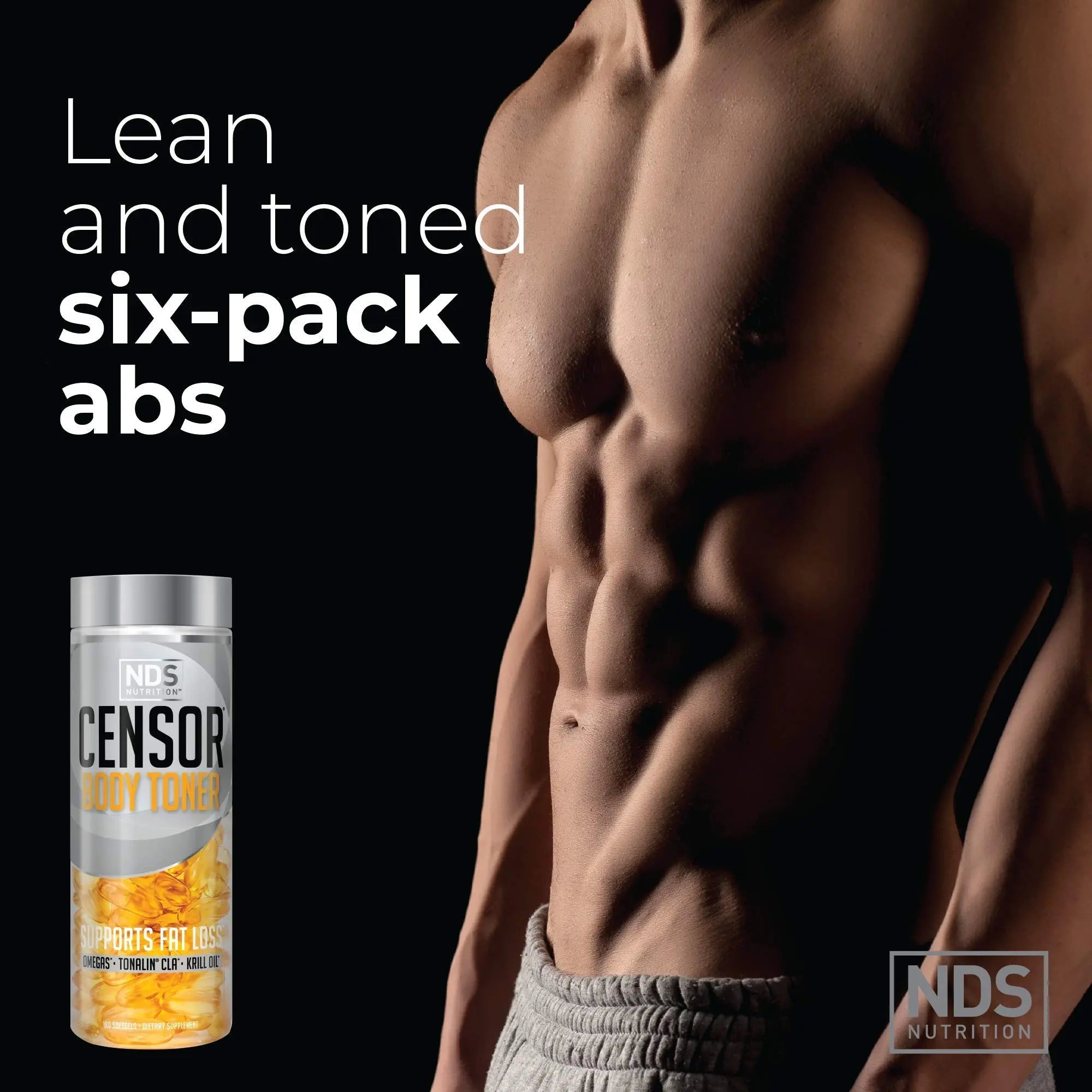 Censor NDS Nutrition Fat Loss and Body Toner with CLA, Fish Oil, Safflower and Omega 3-6-9 Blend Censor Au supplements