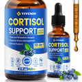 vivcmin 10 in 1 Cortisol Supplements for Women & Men, Cortisol Reducer with Ashwagandha, Magnesium, L-Theanine, Hormone Balance Drops - Sleep & Mood Support, 2 Fl Oz, Blueberry Flavor vivcmin Au supplements