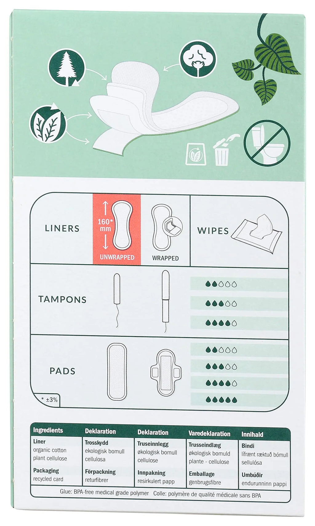 Natracare Natural Organic Curved Panty Liners, with Certified Organic Cotton, Ecologically Certified NATRACARE Au supplements