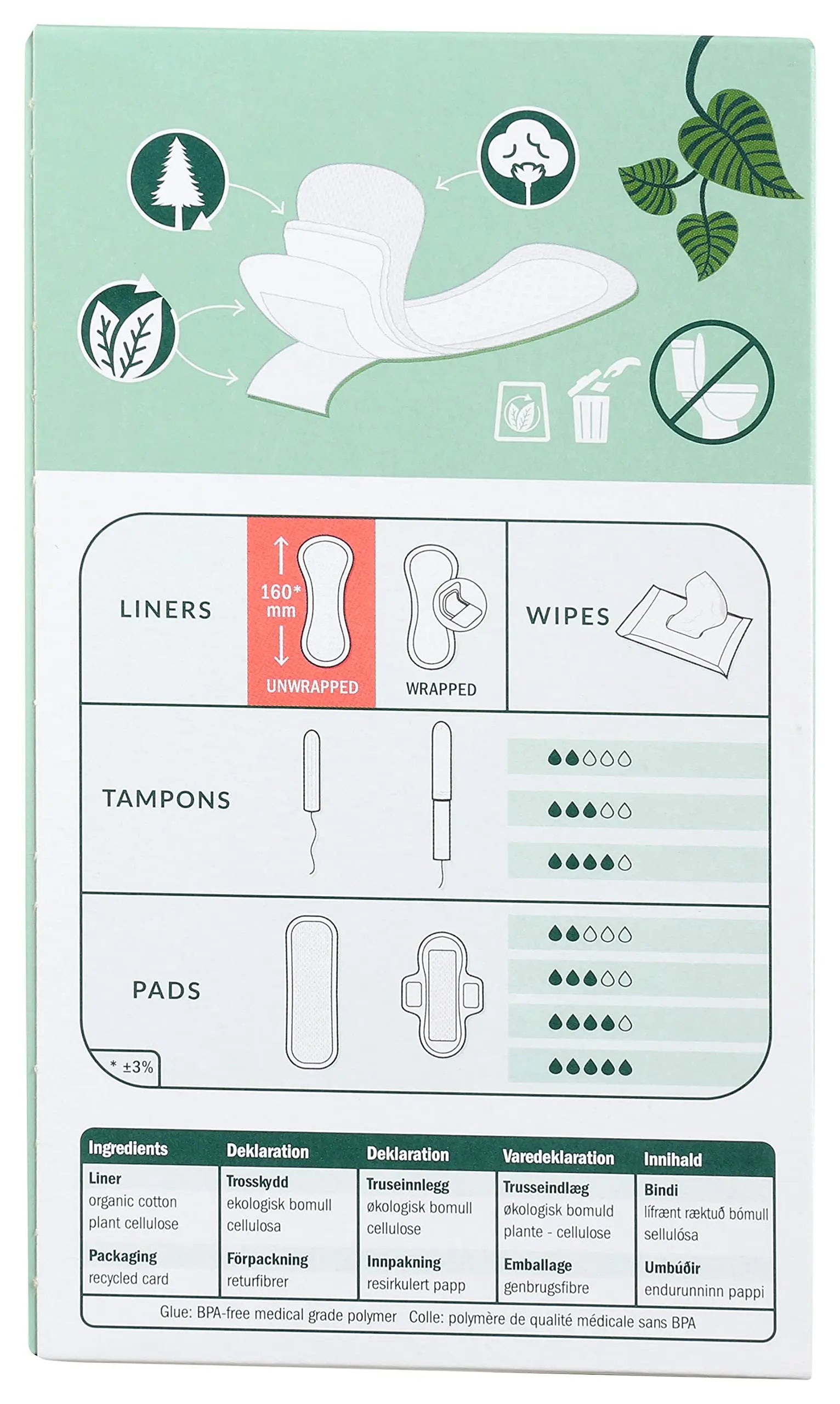 Natracare Natural Organic Curved Panty Liners, with Certified Organic Cotton, Ecologically Certified NATRACARE Au supplements