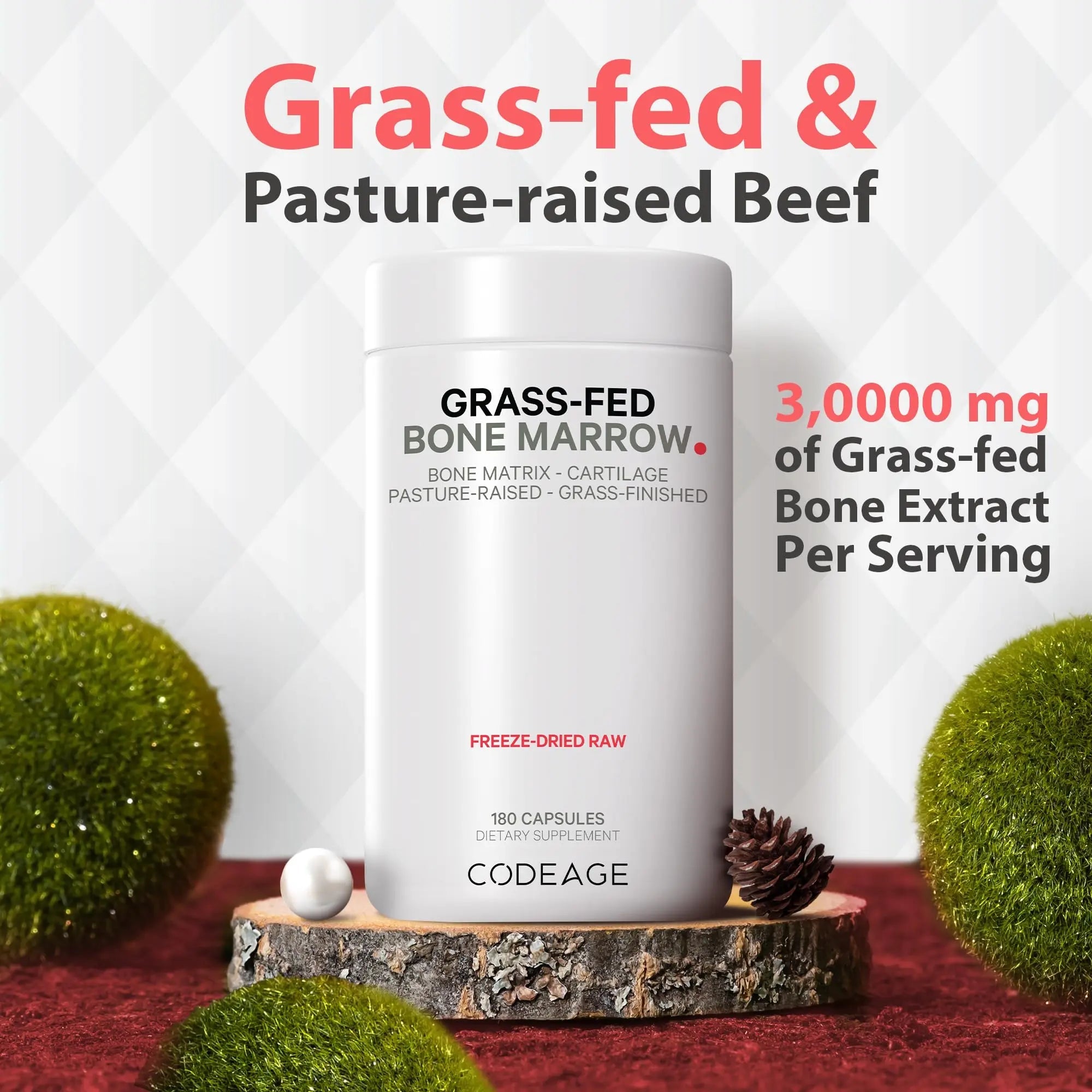 Codeage Grass Fed Bone Marrow, Full Spectrum Whole Bone Extract Codeage Au supplements