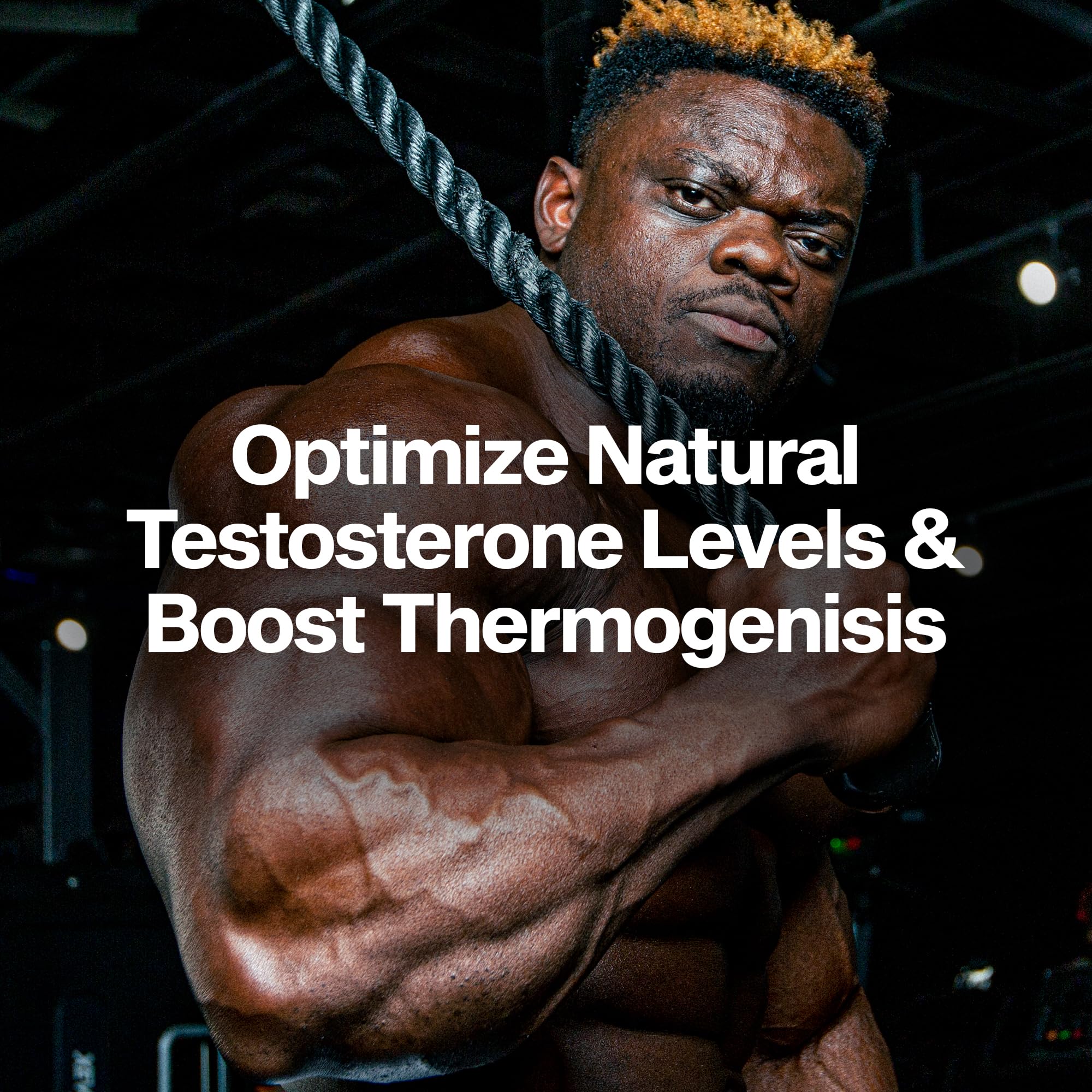 MuscleTech Thermogenic Booster for Men, AlphaTest Thermo - T-Boost Mens Supplement with Tribulus Terrestris - Male Gym Workout Supplements for Muscle Growth