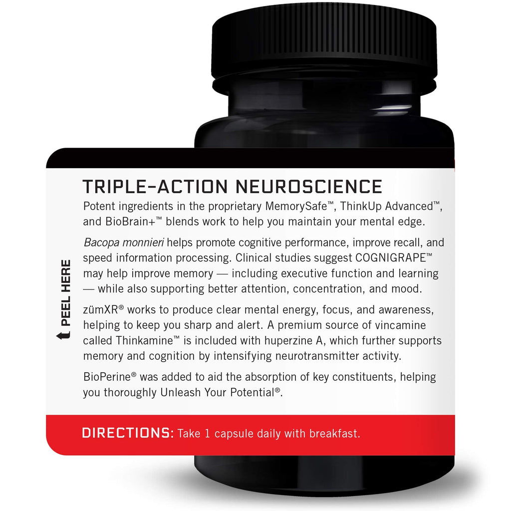 Force Factor Forebrain Nootropic Brain Supplement to Improve Memory, Boost Focus, Increase Mental Energy, and Support Brain Health with Caffeine, Bacopa, and Huperzine A, 30 Capsules Force Factor Au supplements