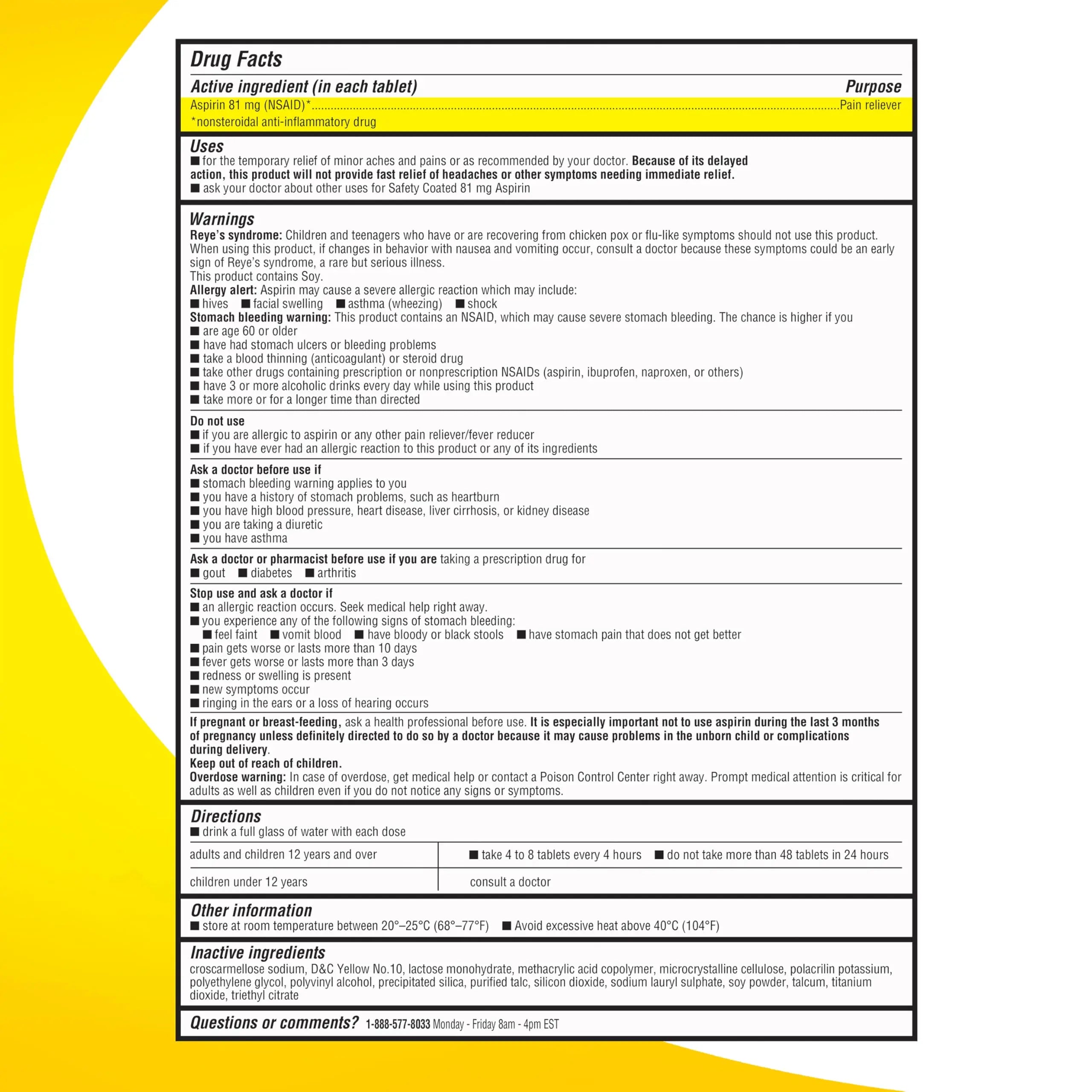 RIGHT REMEDIES Low Dose Aspirin 81mg, Enteric Coated Tablets, NSAID Pain Reliever & Fever Reducer for Adults, Compare to the Active Ingredient in Bayer® Low Dose Aspirin (500ct) RIGHT REMEDIES Au supplements