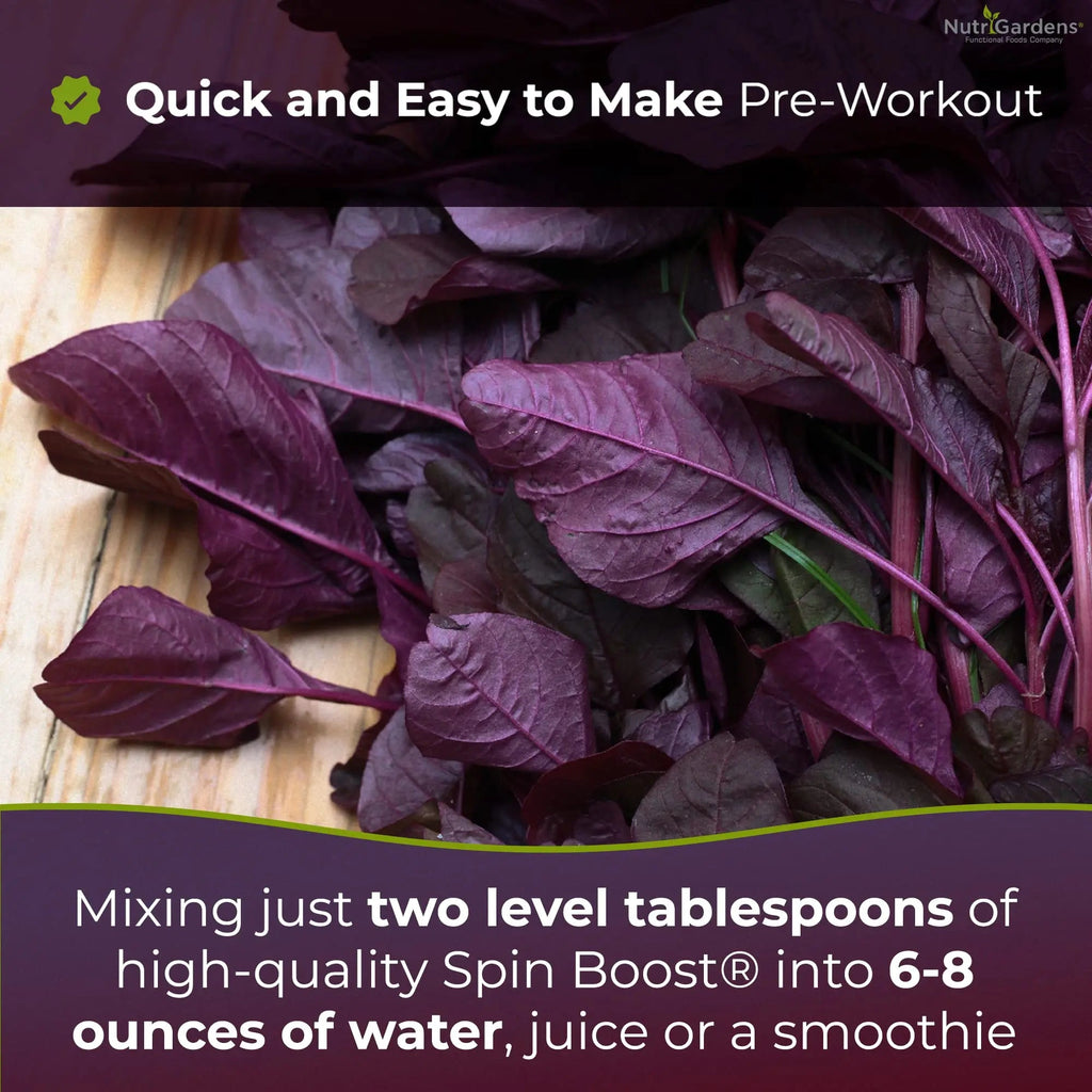 Nutrigardens Spin Boost Nitric Oxide Red Spinach Nitrate Pre-Workout Powder Concentrated Nutrigardens Au supplements