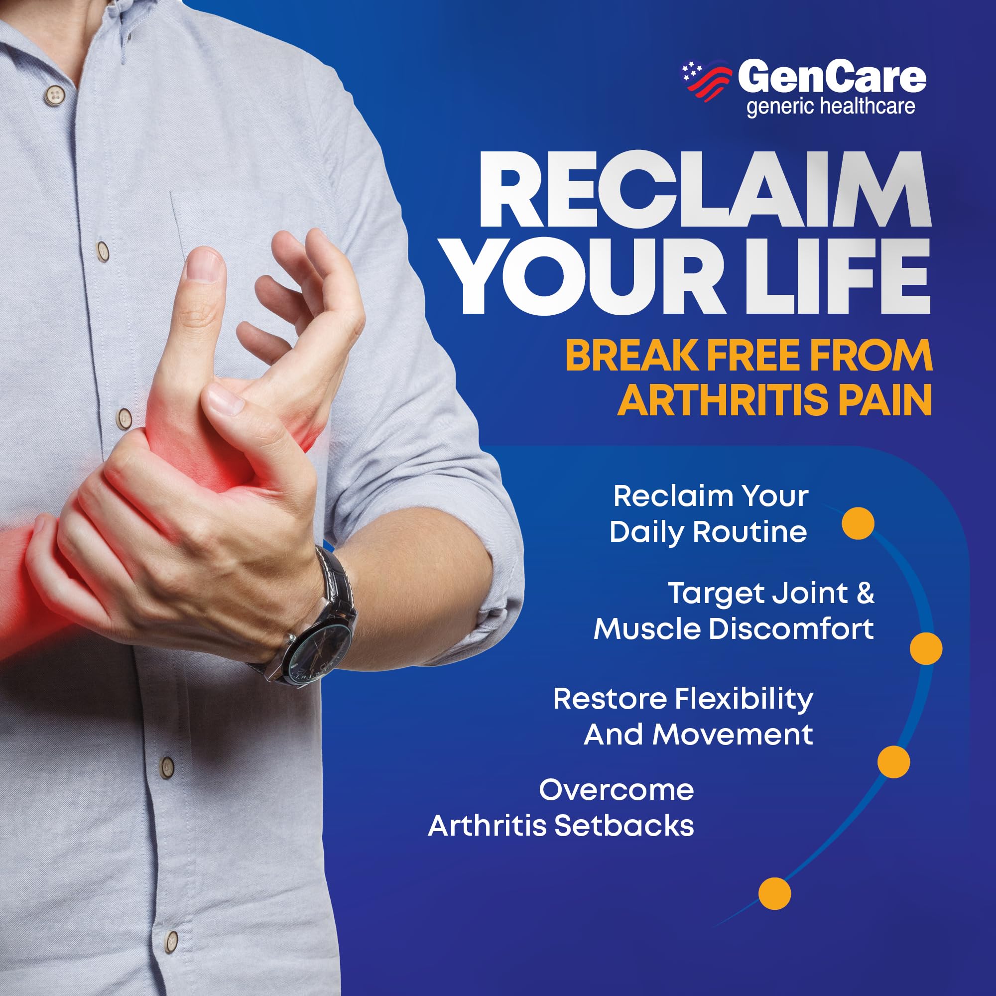 GenCare Arthritis Pain Relief Diclofenac Sodium Topical Gel 1 Percent (NSAID) - Clinically Proven Arthritis Pain Reliever - Compare to The Active Ingredient in Voltaren Gel (5.29 oz) GenCare Au supplements