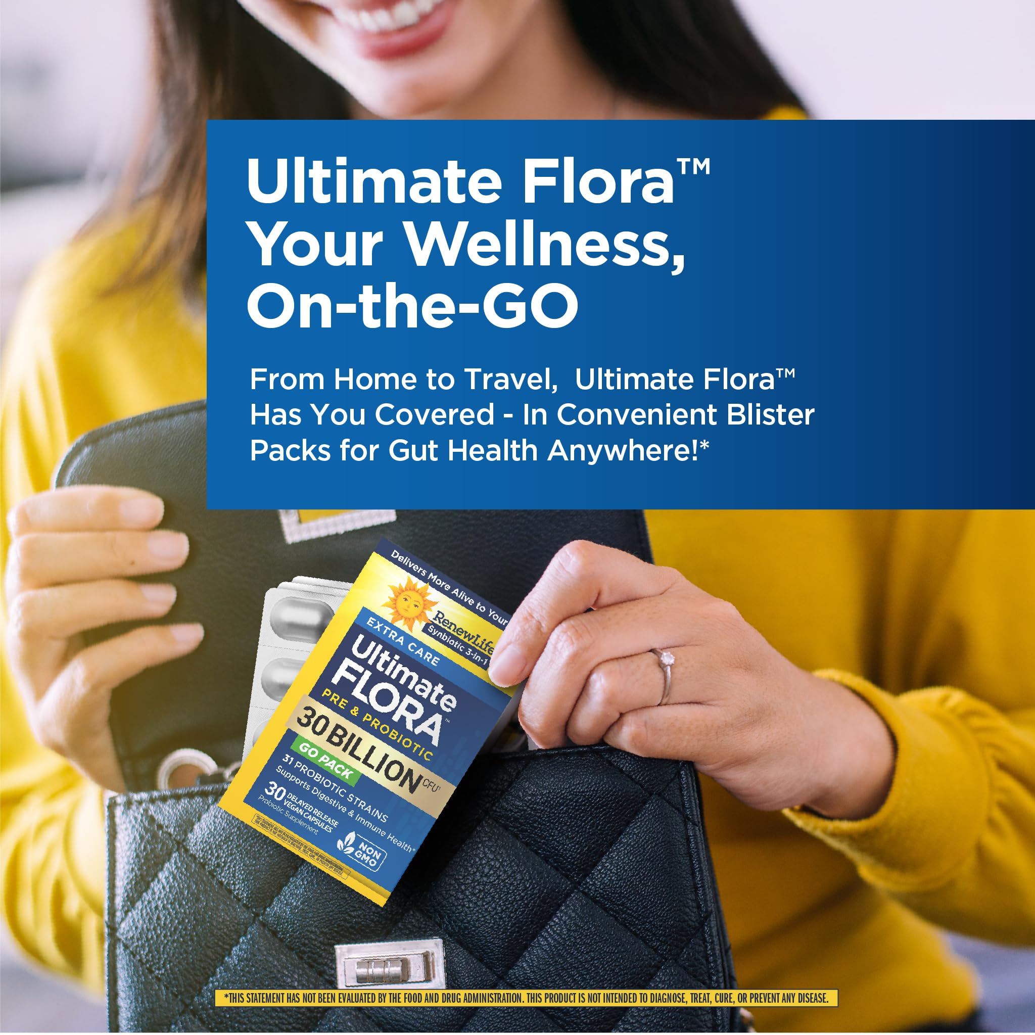Renew Life Extra Care Go-Pack Probiotic Capsules, Daily Supplement Supports Immune, Digestive and Respiratory Health, L. Rhamnosus GG, Dairy, Soy and gluten-free, 30 Billion CFU, 30 Ct Renew Life Au supplements