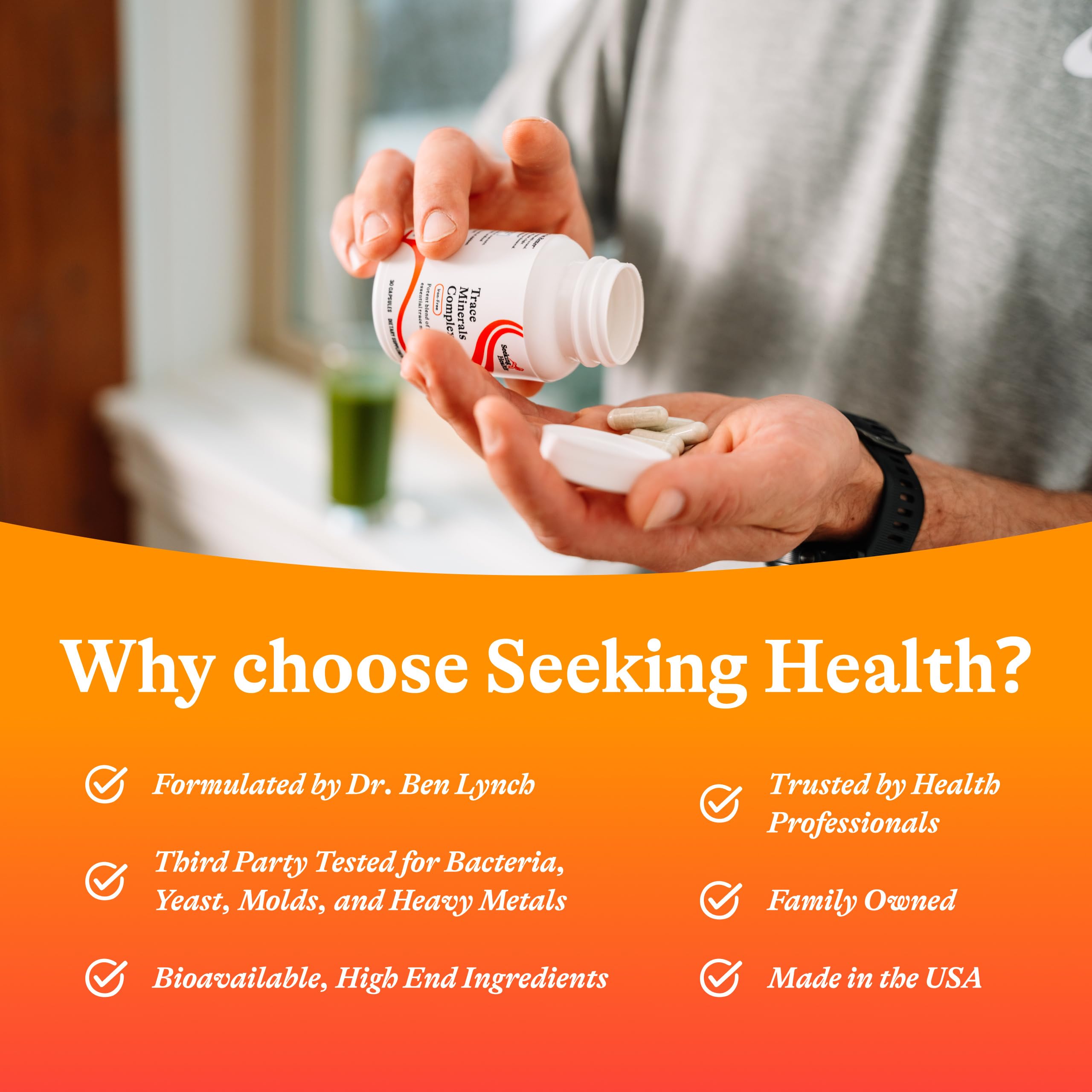 Seeking Health Trace Minerals Complex - Includes 10 Essential Trace Minerals - Mineral Supplement Supports Immune & Nervous System