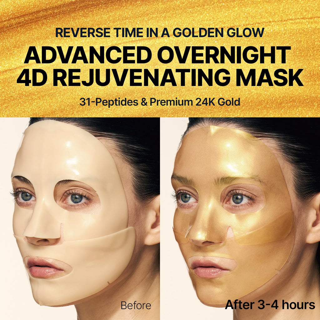 SUNGBOON EDITOR Silk Peptide EGF Intensive Gold Overnight Mask, Hydrating Mask for Glass Skin,31 Multi Peptide(Copper Peptides)