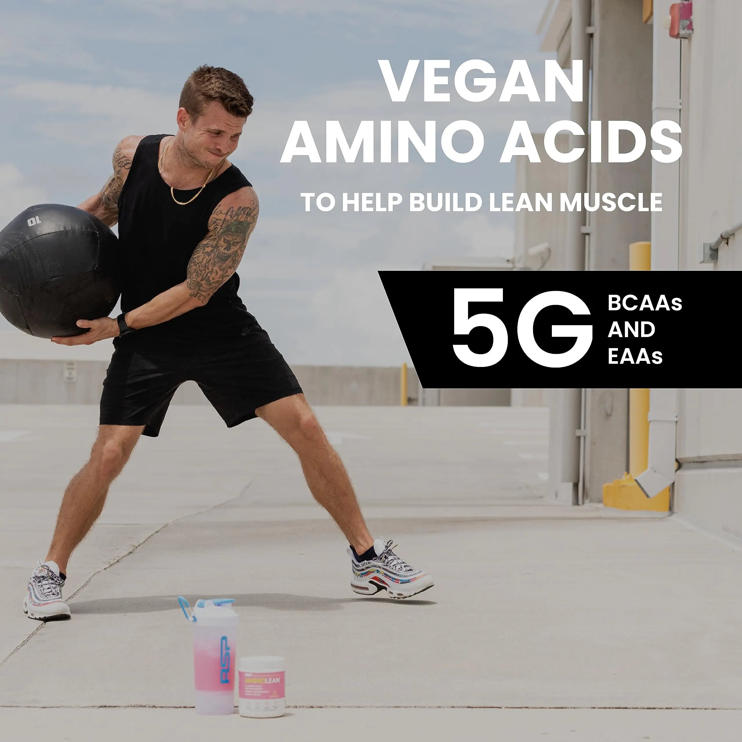RSP NUTRITION AminoLean Pre Workout Powder, Amino Energy & Weight Management with Vegan BCAA Amino Acids, Natural Caffeine, Preworkout Boost for Men & Women, 30 Serv, Pink Lemonade… RSP NUTRITION Au supplements