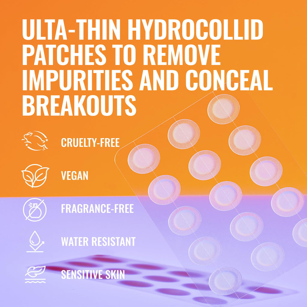 Good Molecules Pimple Patches for Face, 60 Pack – Ultra-Thin Hydrocolloid Acne & Zit Patches
