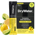 DryWater Electrolyte Powder Packets, Lemon Lime - Hydration Packets Drink Mix with Zero Added Sugar for Rehydration & Energy - 6 Key Electrolytes