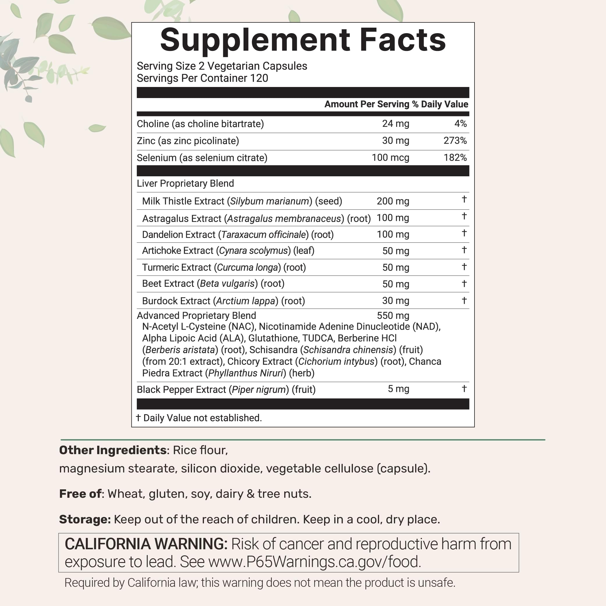 Liver Advanced+, 240 Veggie Capsules | 20-in-1 Complex with Milk Thistle, Dandelion, NAD, NAC, ALA, TUDCA, Glutathione, Artichoke, Turmeric,