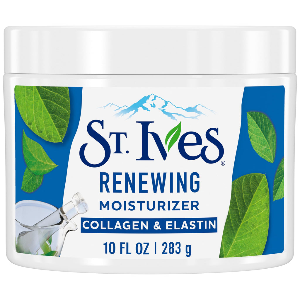 St. Ives Face Moisturizer Cream, Collagen and Elastin, Renewing Facial Moisturizer for Women, Paraben Free