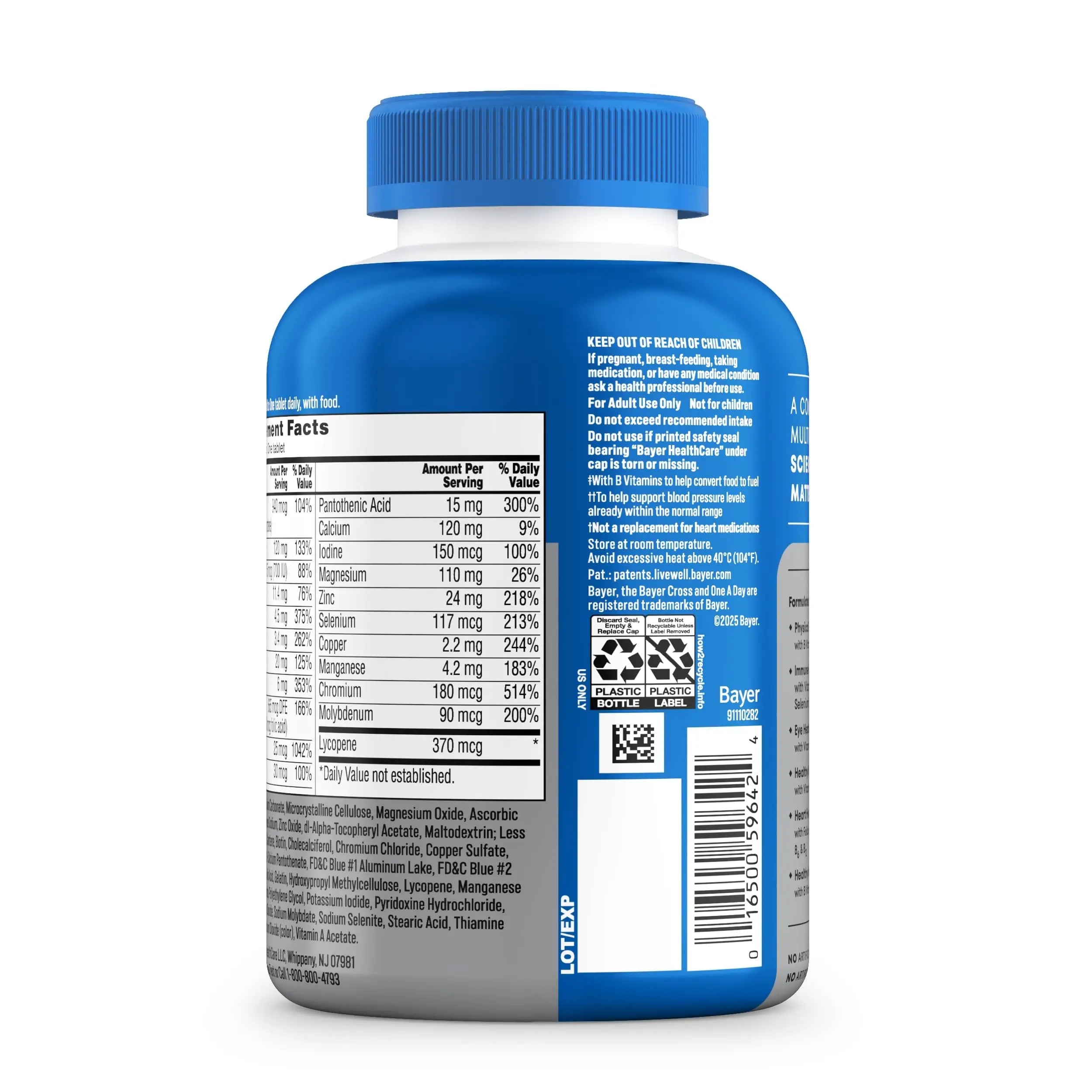 One A Day Men’s 50+ Healthy Advantage Multivitamin, Multivitamin for Men with Vitamins A, C, E, B6, B12, Calcium and Vitamin D, Tablet, 200 Count (Pack of 1) ONE A DAY Au supplements