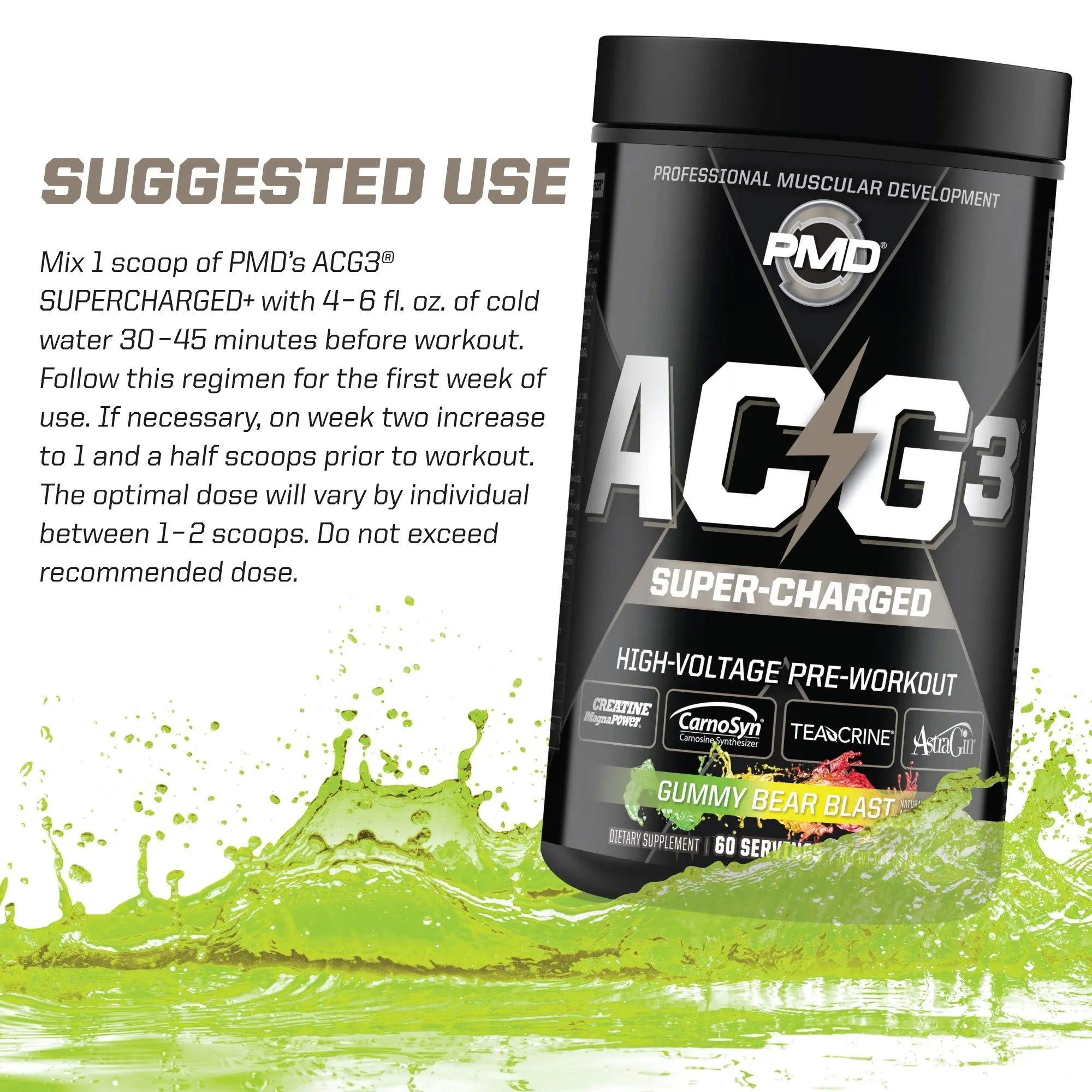 PMD Sports ACG3 Supercharged - Pre Workout - Powerful Strength, High Energy, Maximize PMD Au supplements