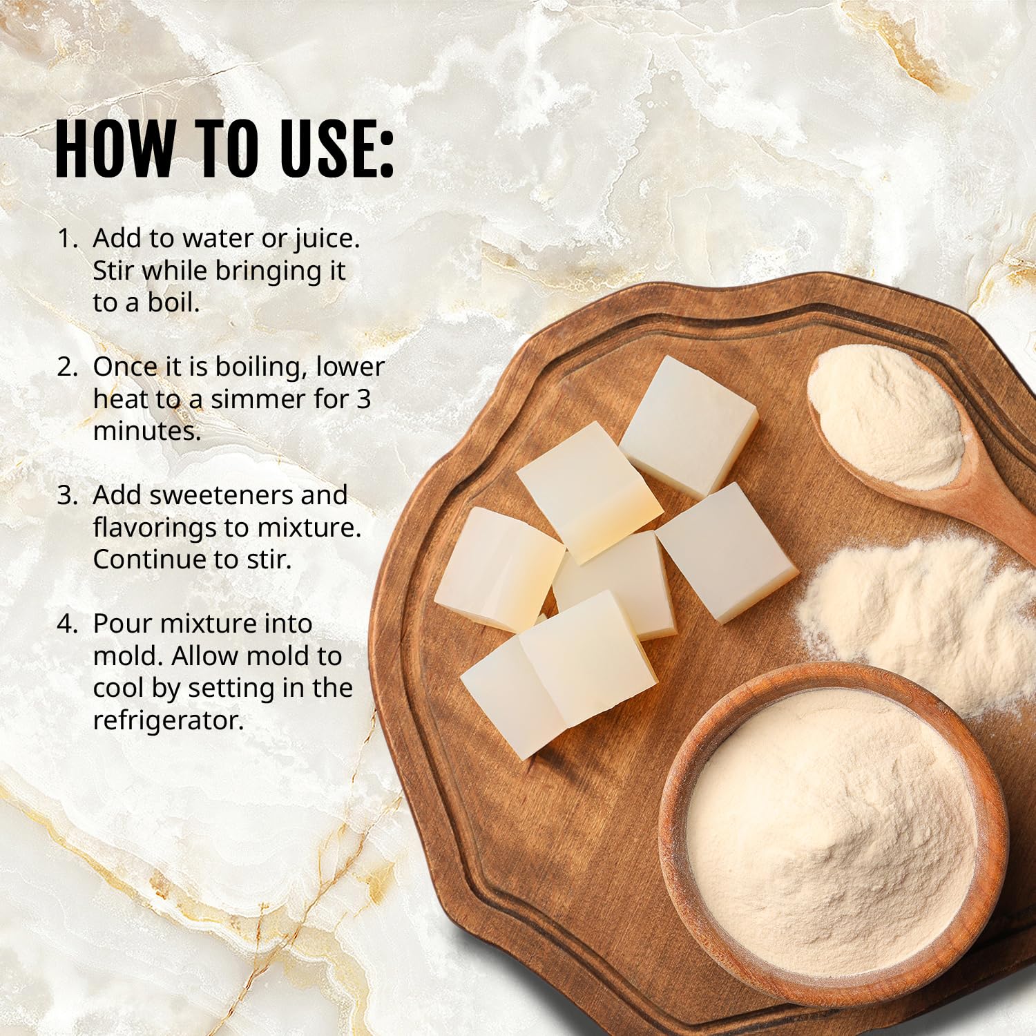 Kate Naturals Agar Agar Powder for Cooking & Petri Dishes. Vegan Gelatin Substitute Powder Unflavored for Gelatin Sheets