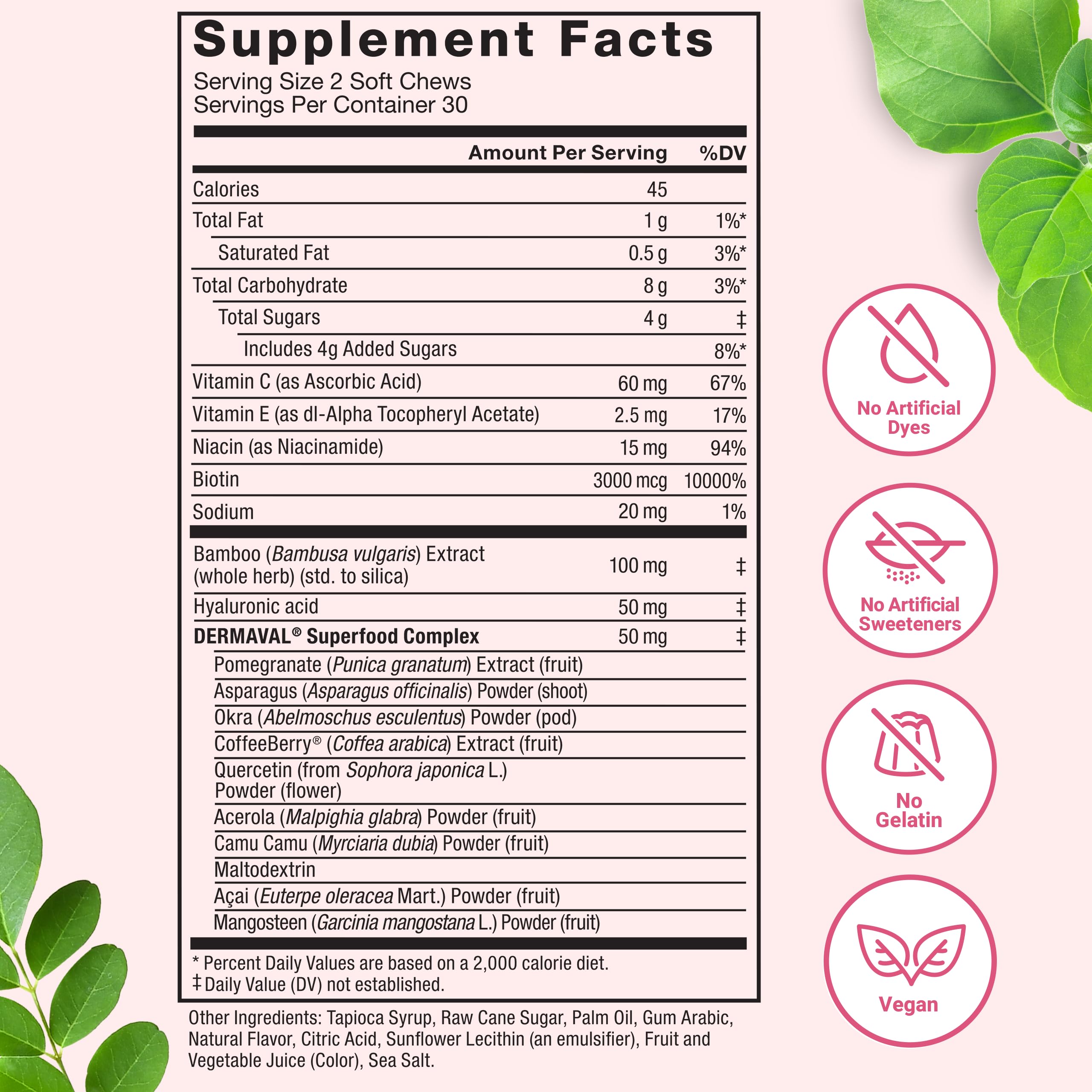 Force Factor Collagen Boosting Superfoods, Vegan Collagen Booster for Women, with Biotin, Hyaluronic Acid, and Vitamin C, for Hair, Skin, Nails, & Joint Support