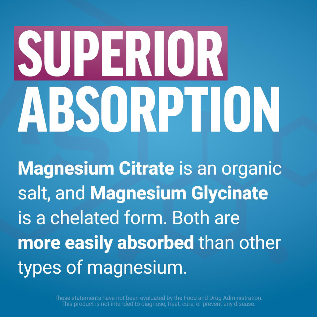 Force Factor Ultimate Magnesium Supplement, 330mg Magnesium Glycinate & Magnesium Citrate, Like Magnesium Gummies, Support Calm, Relaxation,