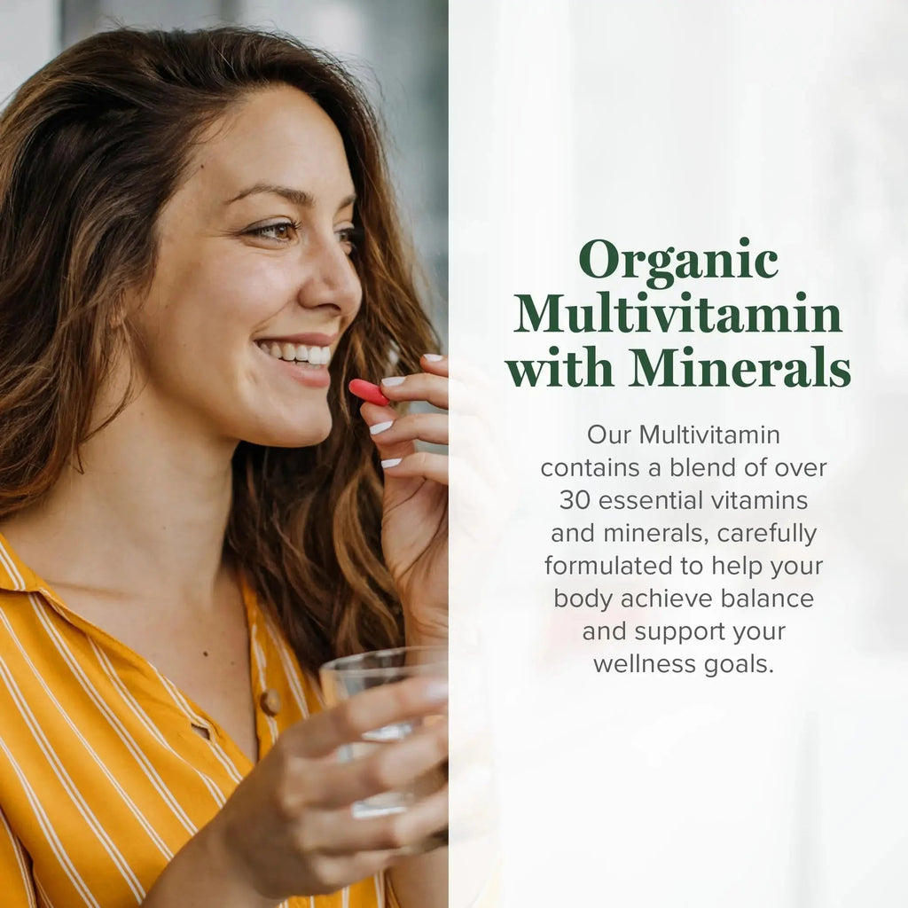 Global Healing Center - USDA Organic Multivitamin for Women & Men - Vitamins Include A, C, D, & More for Your Overall Health & Wellness Needs Global Healing Center Au supplements