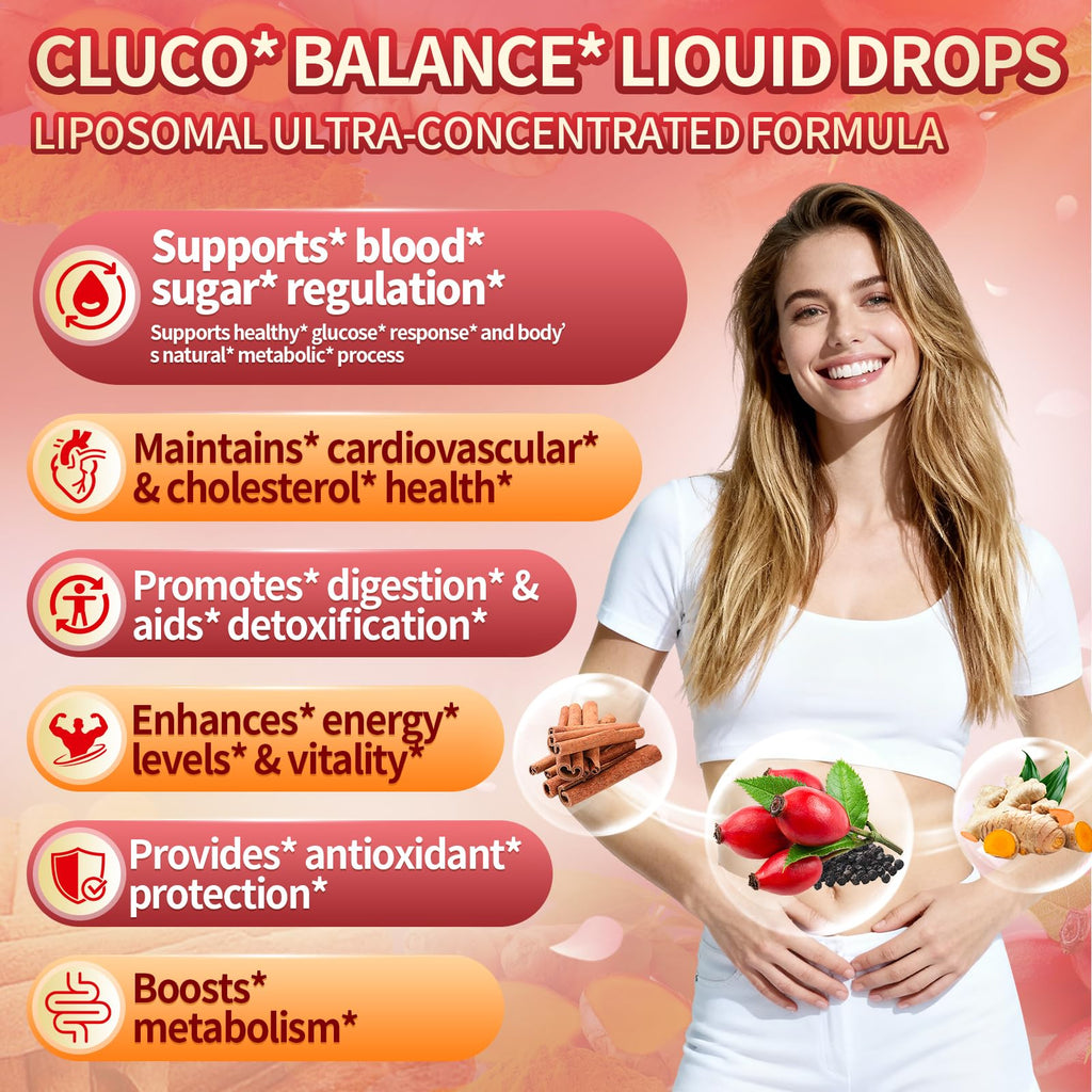 14-in-1 Berberine with Ceylon Cinnamon Supplement Liquid Drops, 1800mg + 30:1 Liposomal Tech with Cayenne Pepper, Soursop, Chromium, Bitter Melon, Turmeric, Moringa, Gymnema