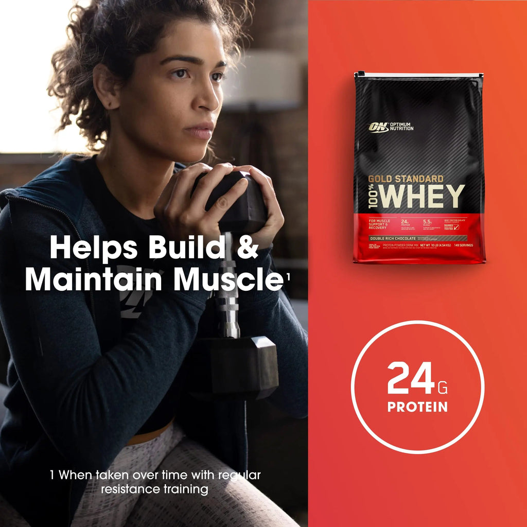Optimum Nutrition Gold Standard 100% Whey Muscle Building and Recovery Protein Powder Optimum Nutrition Au supplements