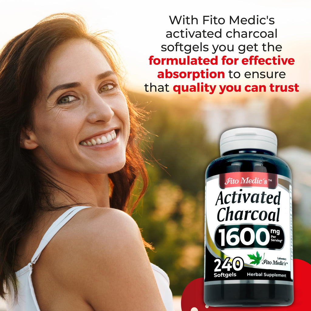 FITO MEDIC'S Lab | Activated Charcoal | 240 caps | Activated Charcoal Pills