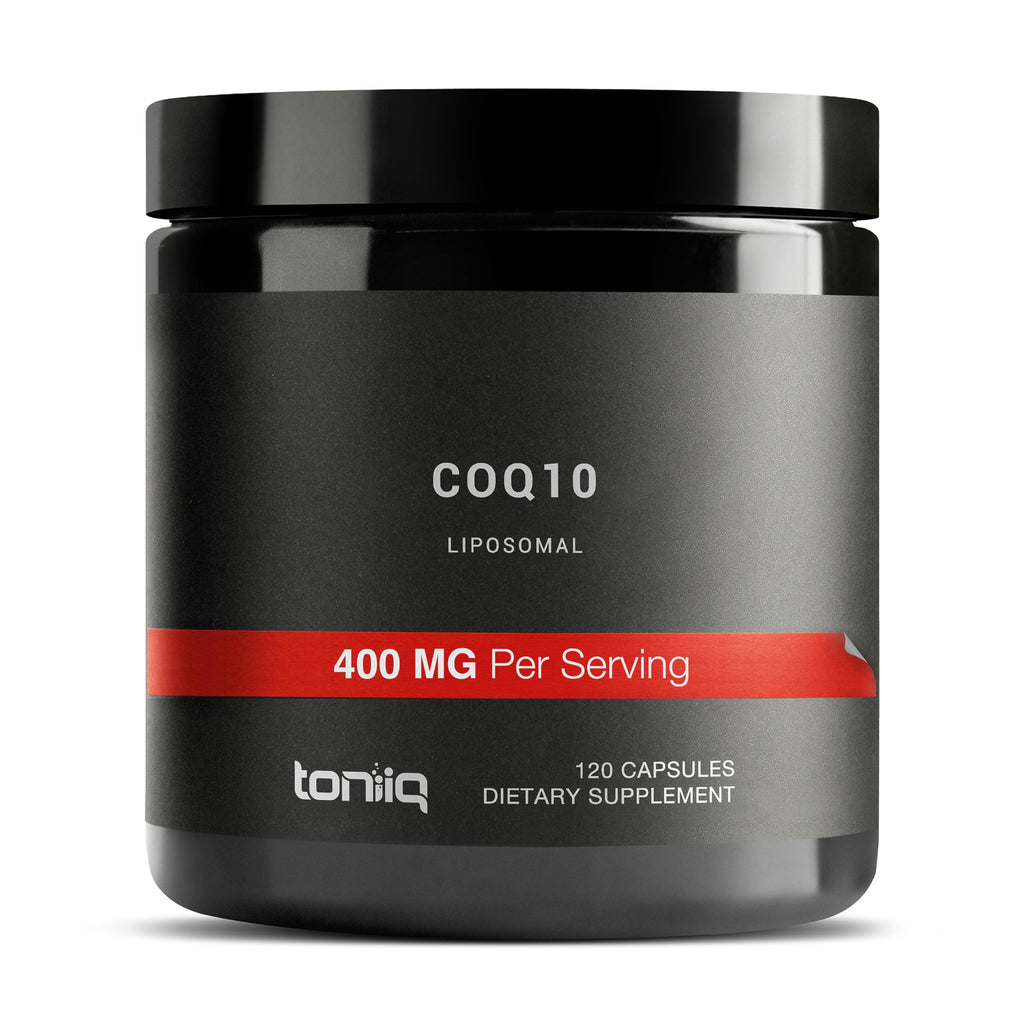 Toniiq CoQ10 400mg Extra Strength - Ultra High Purity - Liposomal for Superior Absorption - 98% Purified - Third-Party Tested, 120 Veggie Capsules Toniiq Au supplements