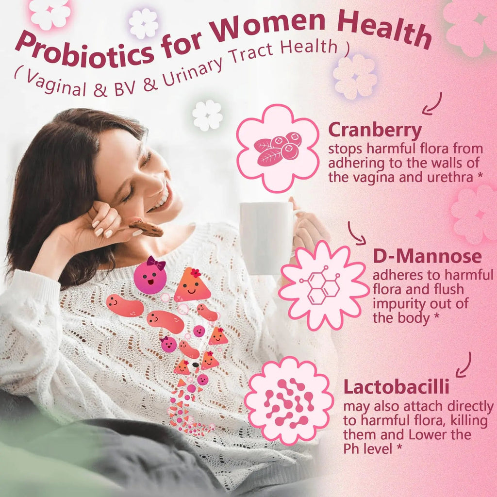 Probiotics for Women Digestive Health, Vaginal Probiotics with D-Mannose & Cranberry NATURE TARGET Au supplements