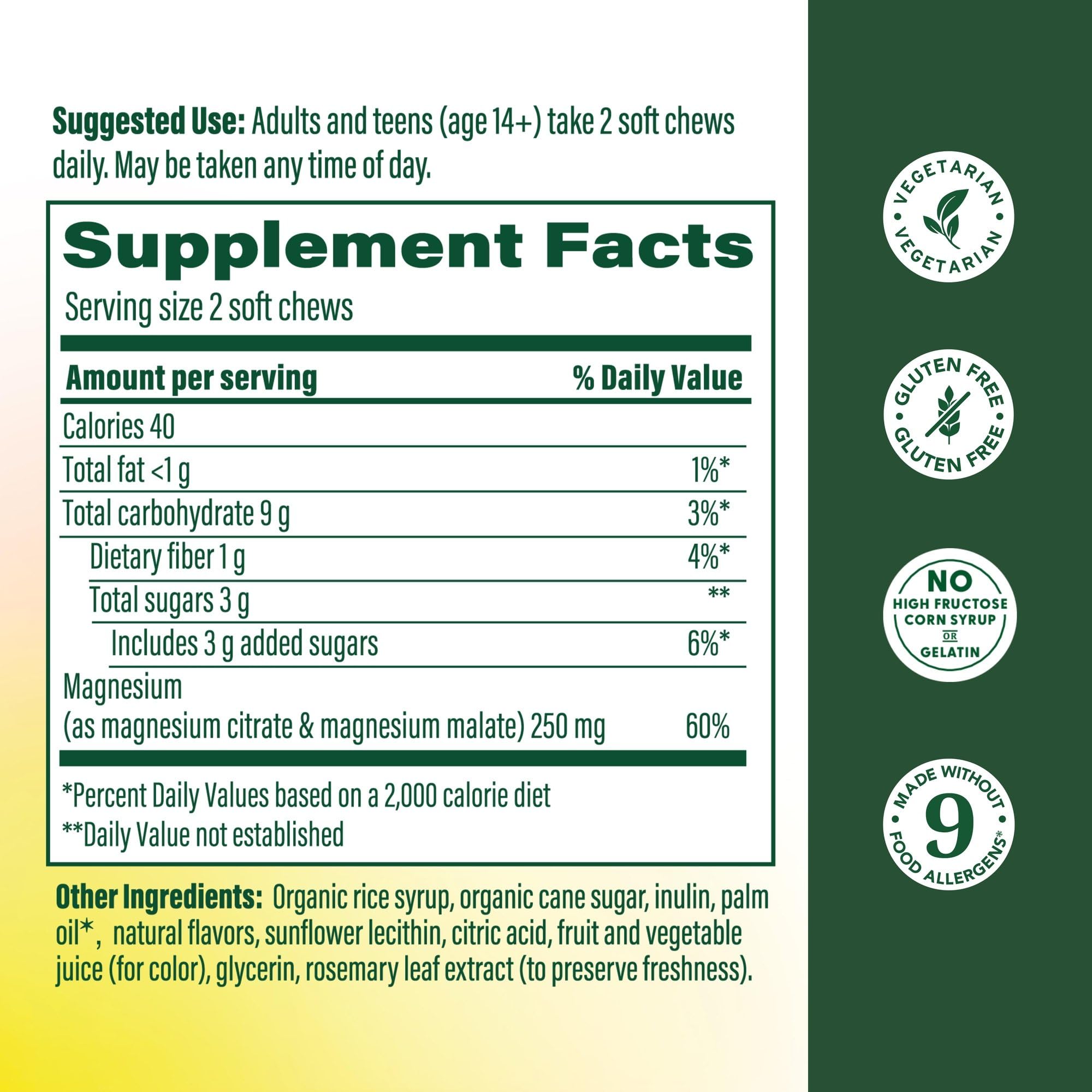 MegaFood Relax + Calm Magnesium Complex with Magnesium Citrate & Malate for Heart Health, Muscle Tension & More – Doctor Formulated - Vegetarian – Grape Flavor - 30 Soft Chews (15 Servings) MegaFood Au supplements