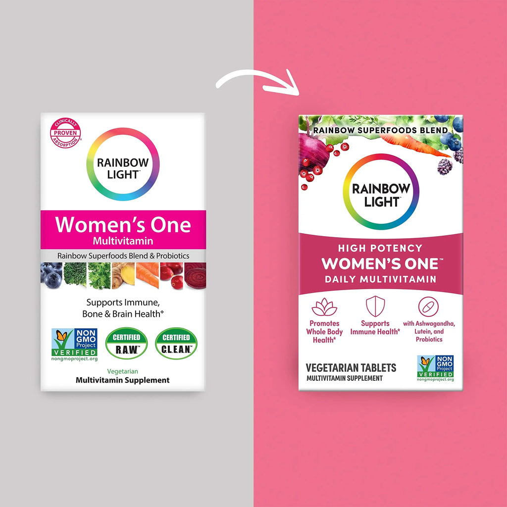 Rainbow Light Womens One High-Potency Daily Multivitamin, Womens Multivitamin Provide Rainbow Light Au supplements