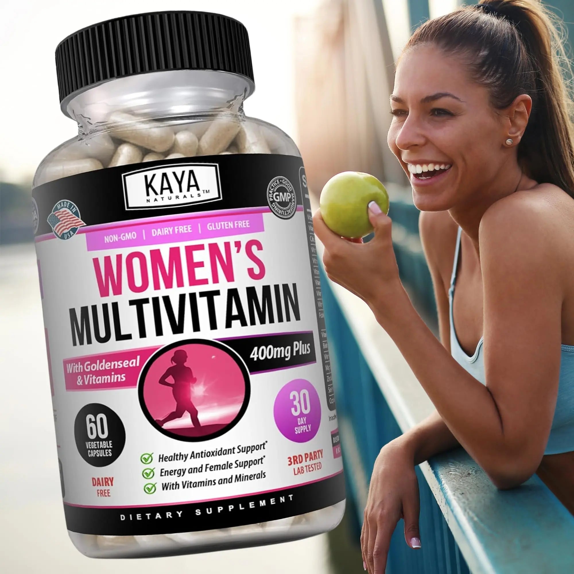 Kaya Naturals Women's Multivitamin, Overall Healthy Antioxidant, and Immune Support, Vitamins A, D, C, E, Biotin Kaya Naturals Au supplements