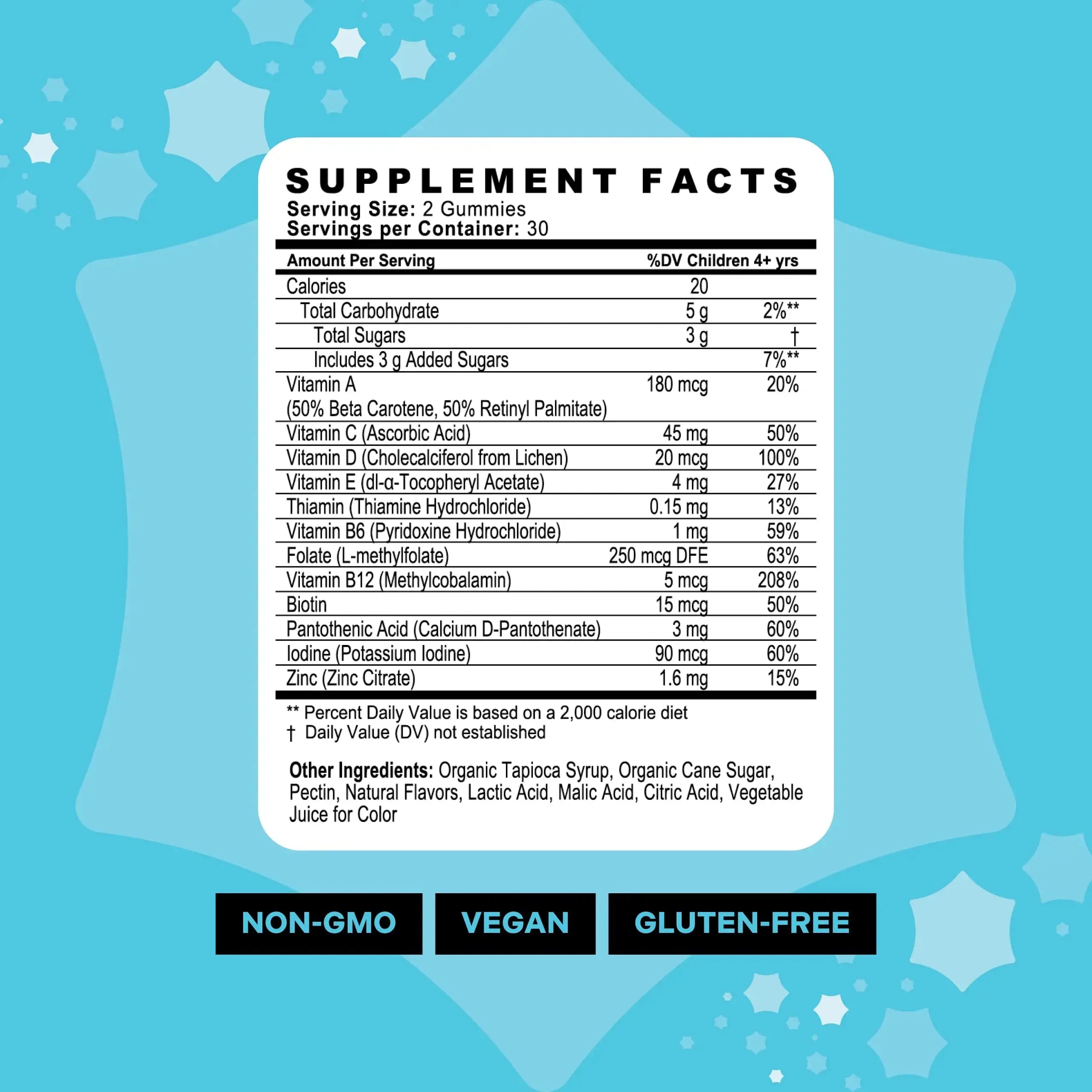 Best Nest Wellness Multi Plus Gummies - Brain Health Support Supplement with Methylated Vitamins - Chewable Multivitamin for Kids Best Nest Wellness Au supplements