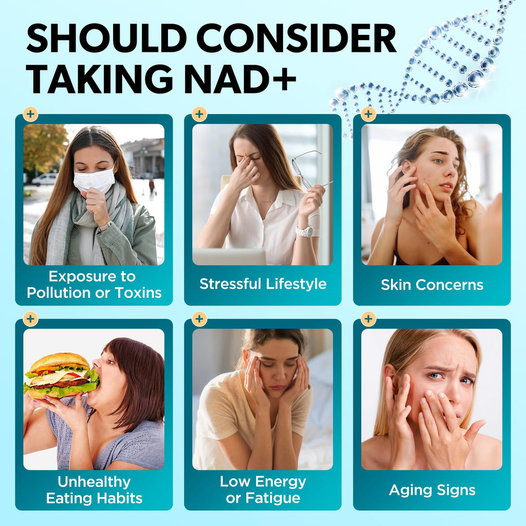 GZ HAOYUAN NAD Liquid Supplement for Women, Liposomal NAD+ Drops 1200MG with NAD Plus Resveratrol, Tmg, Quercetin, Anti-Aging, Cell Regeneration, Energy & Metabolism Support, Pineapple Flavor GZ HAOYUAN Au supplements