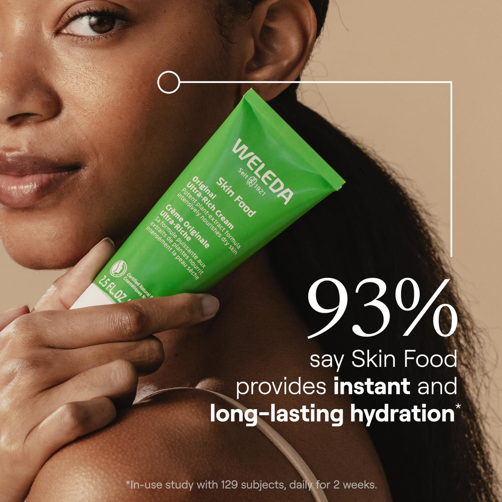 Weleda Skin Food Original Ultra-Rich Body Cream 2.5 Fluid Ounce, Plant Rich Hydrating Moisturizer with Pansy