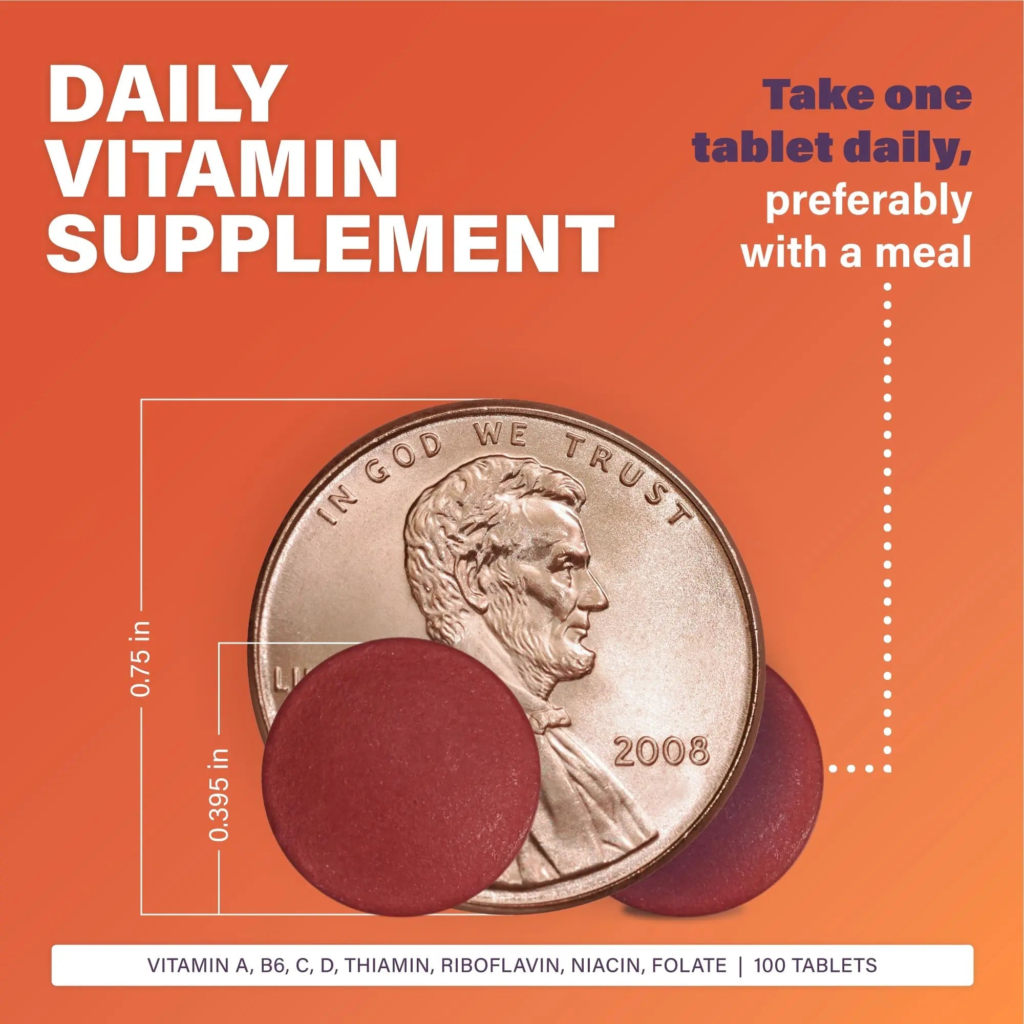 Rugby Daily-Vite Multivitamin - Daily Vitamin Supplement - 100 Tablets (1 Pack) RUGBY LABORATORIES Au supplements