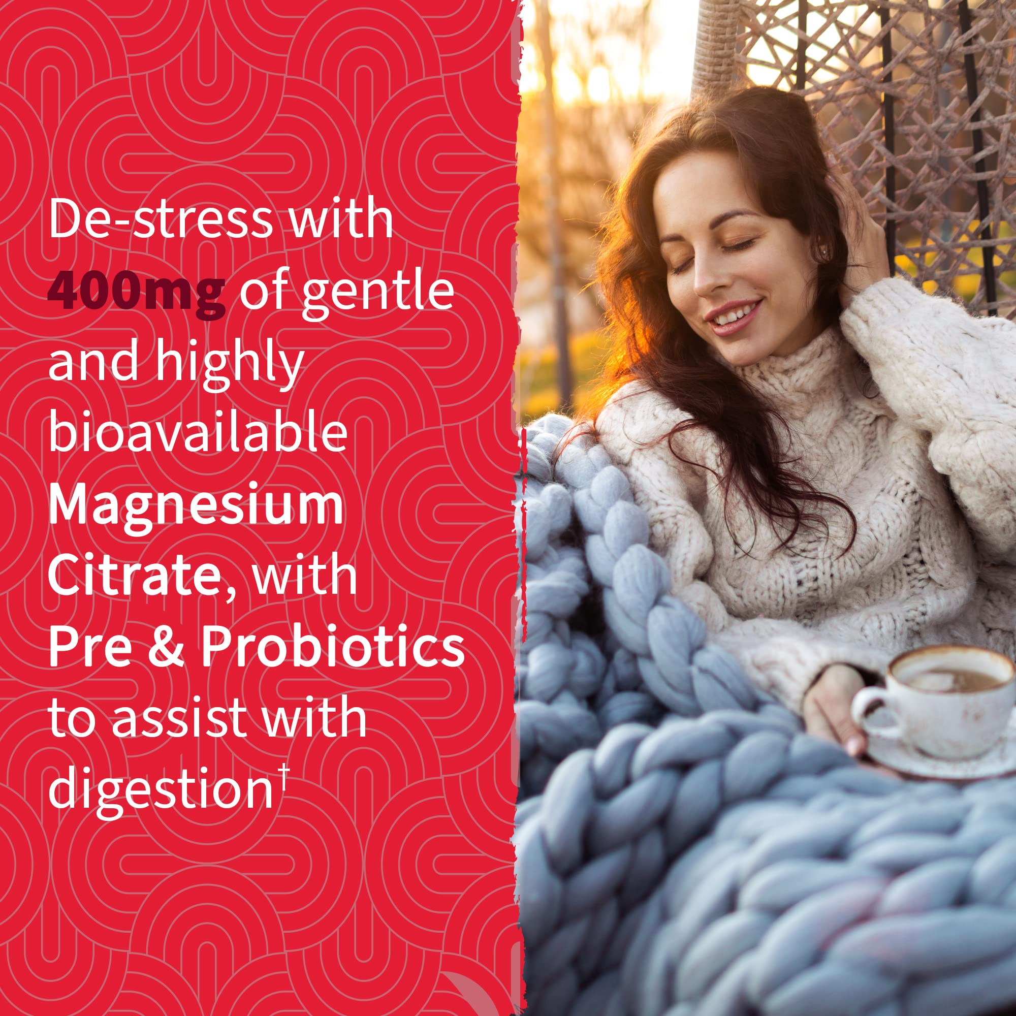 Garden of Life Magnesium Citrate Supplement Gummies with Prebiotics & Probiotics for Stress, Sleep & Recovery - Vegan, Gluten Free, Kosher, Non-GMO