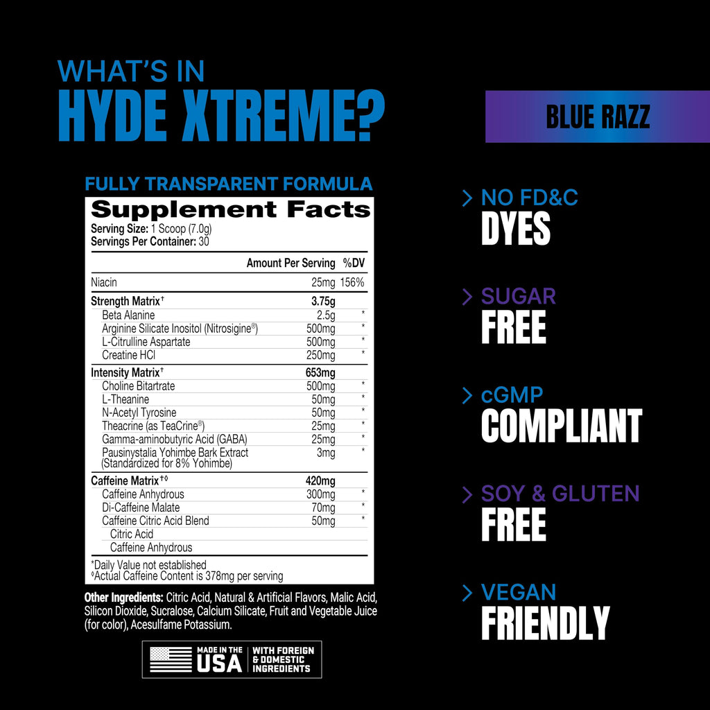 PROSUPPS Mr. Hyde Xtreme Pre-Workout Powder Energy Drink - Intense Sustained Energy PROSUPPS Au supplements
