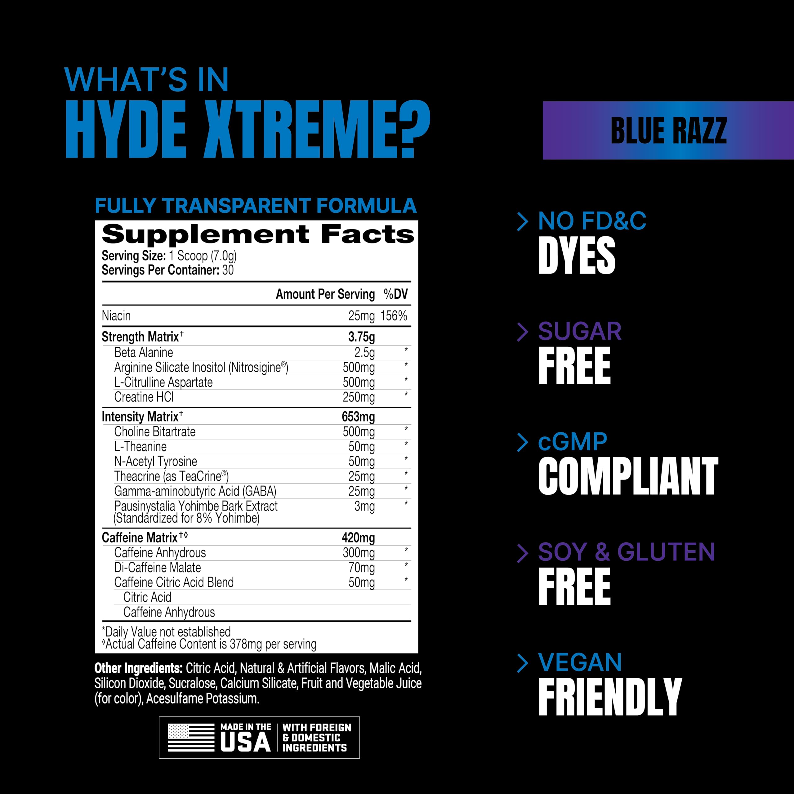 PROSUPPS Mr. Hyde Xtreme Pre-Workout Powder Energy Drink - Intense Sustained Energy PROSUPPS Au supplements