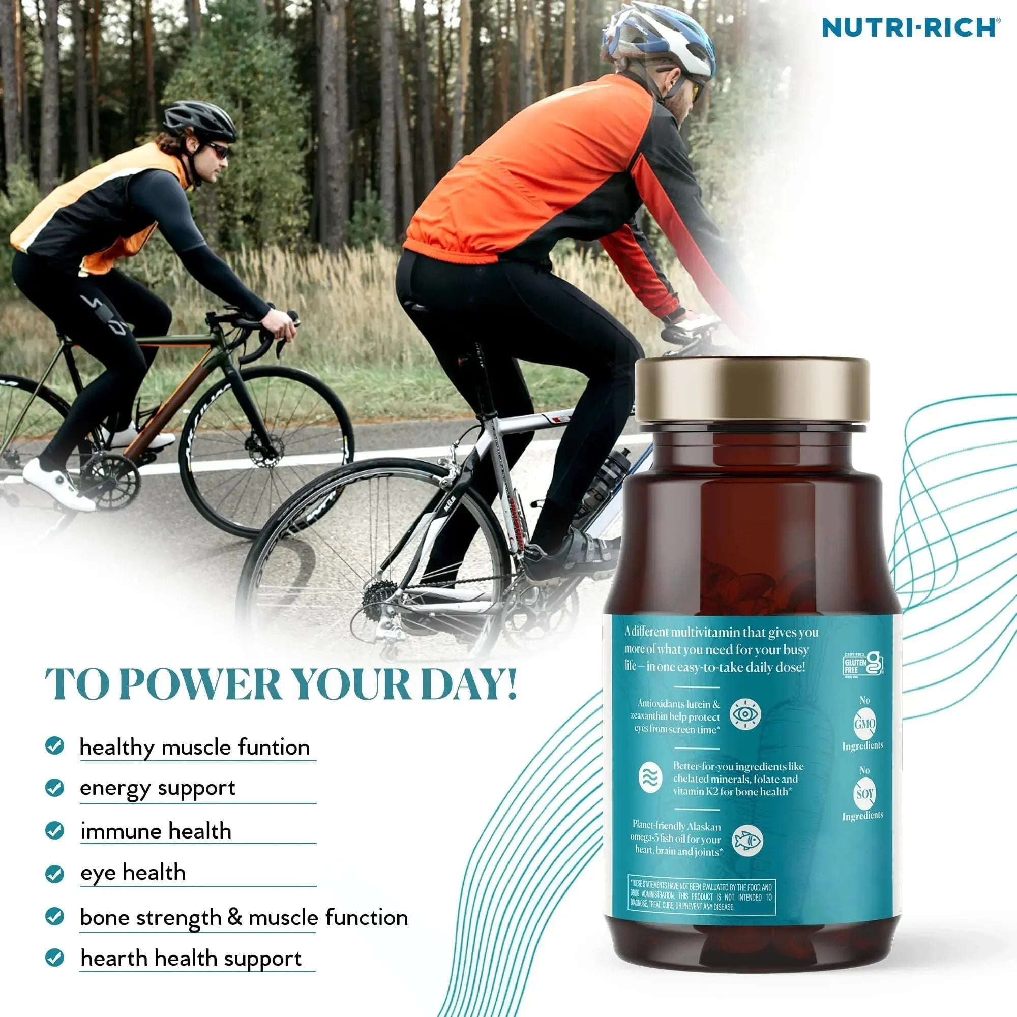 Nutri-Rich Essentials Multi | Multivitamin Supplement with Fish Oil Omega-3 for Men and Women, Supports Energy, Immune Health Nutri-Rich Au supplements